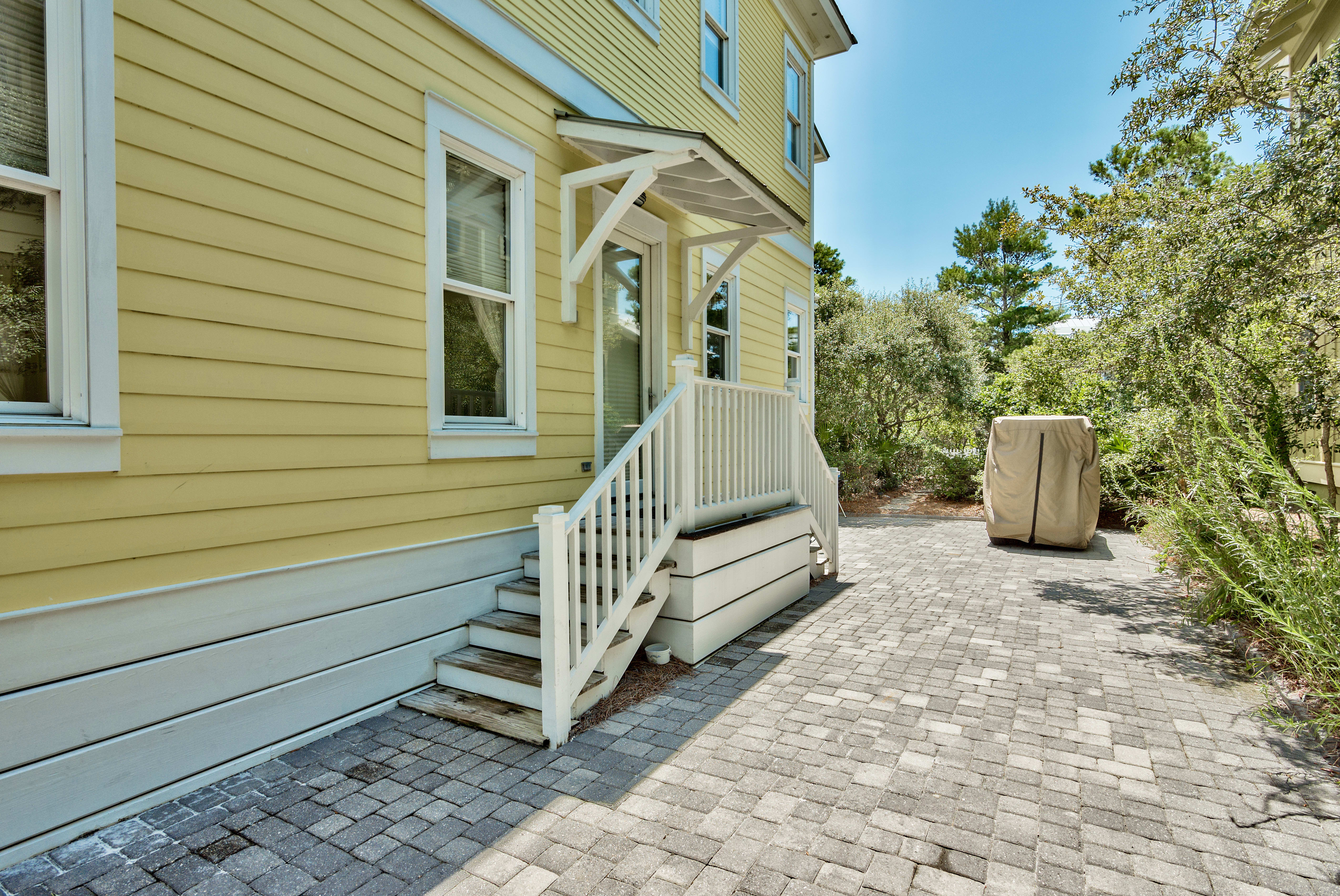 Driveway and side door entrance 