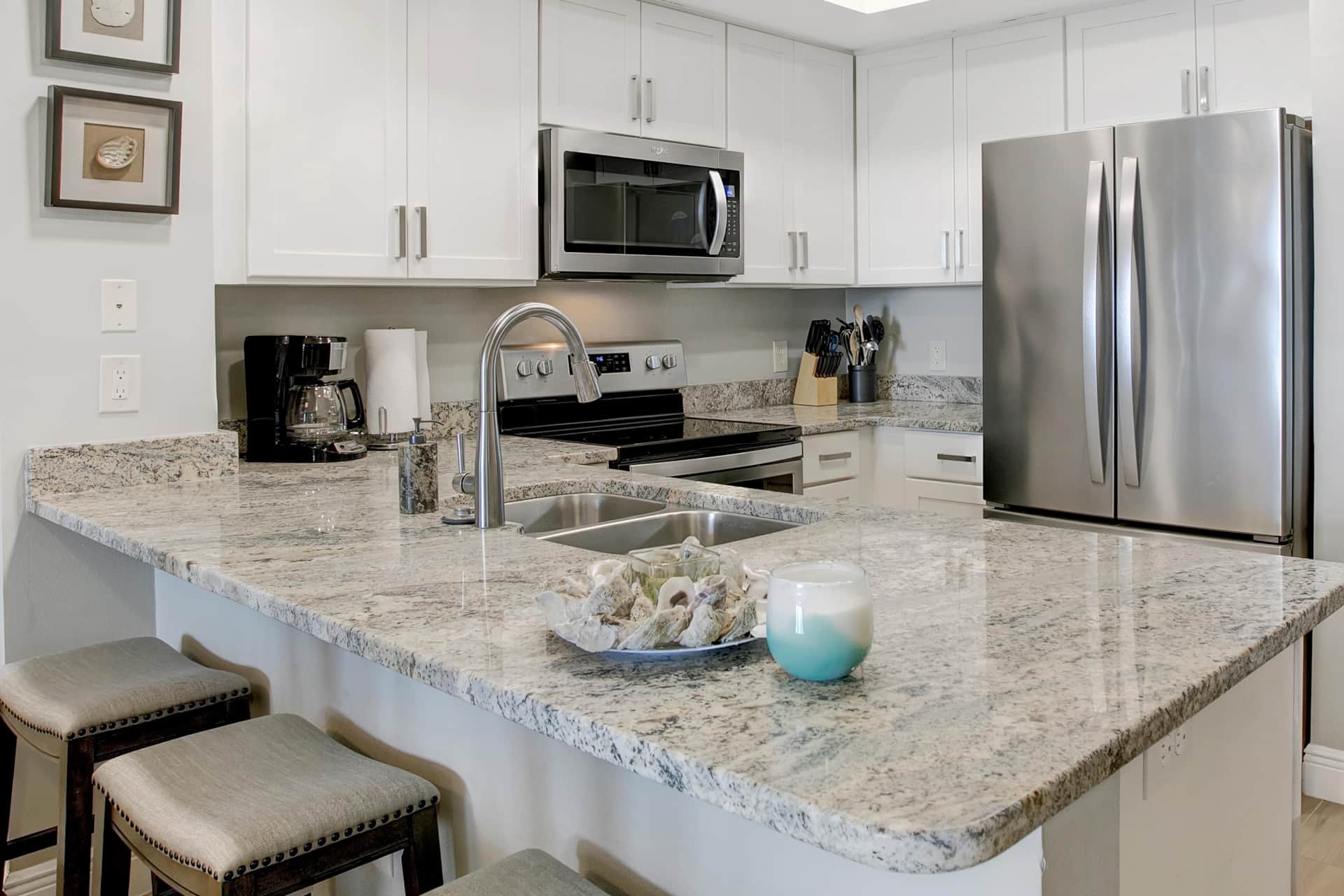 With plenty of counter space!