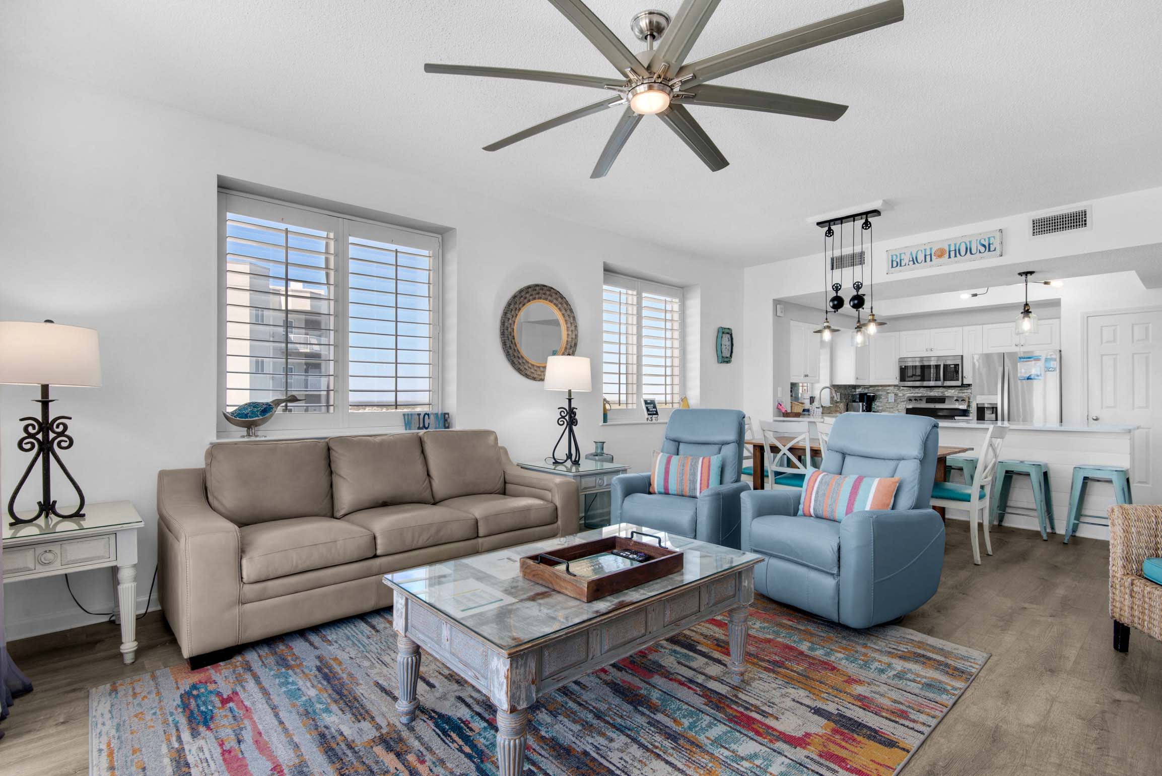 West facing windows in the family room. See the sunset from inside. 