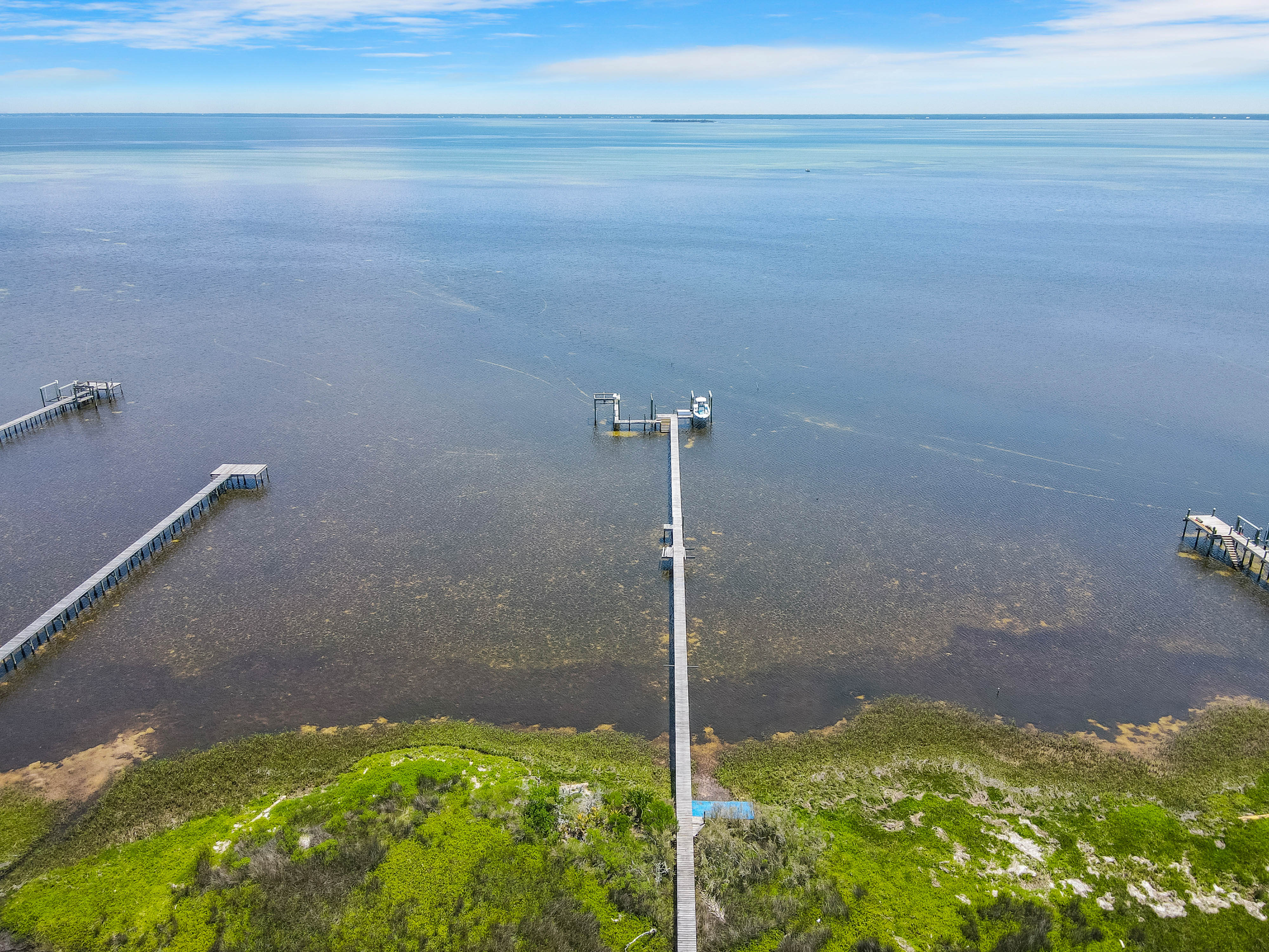 Dock Extending out into St. Joe Bay