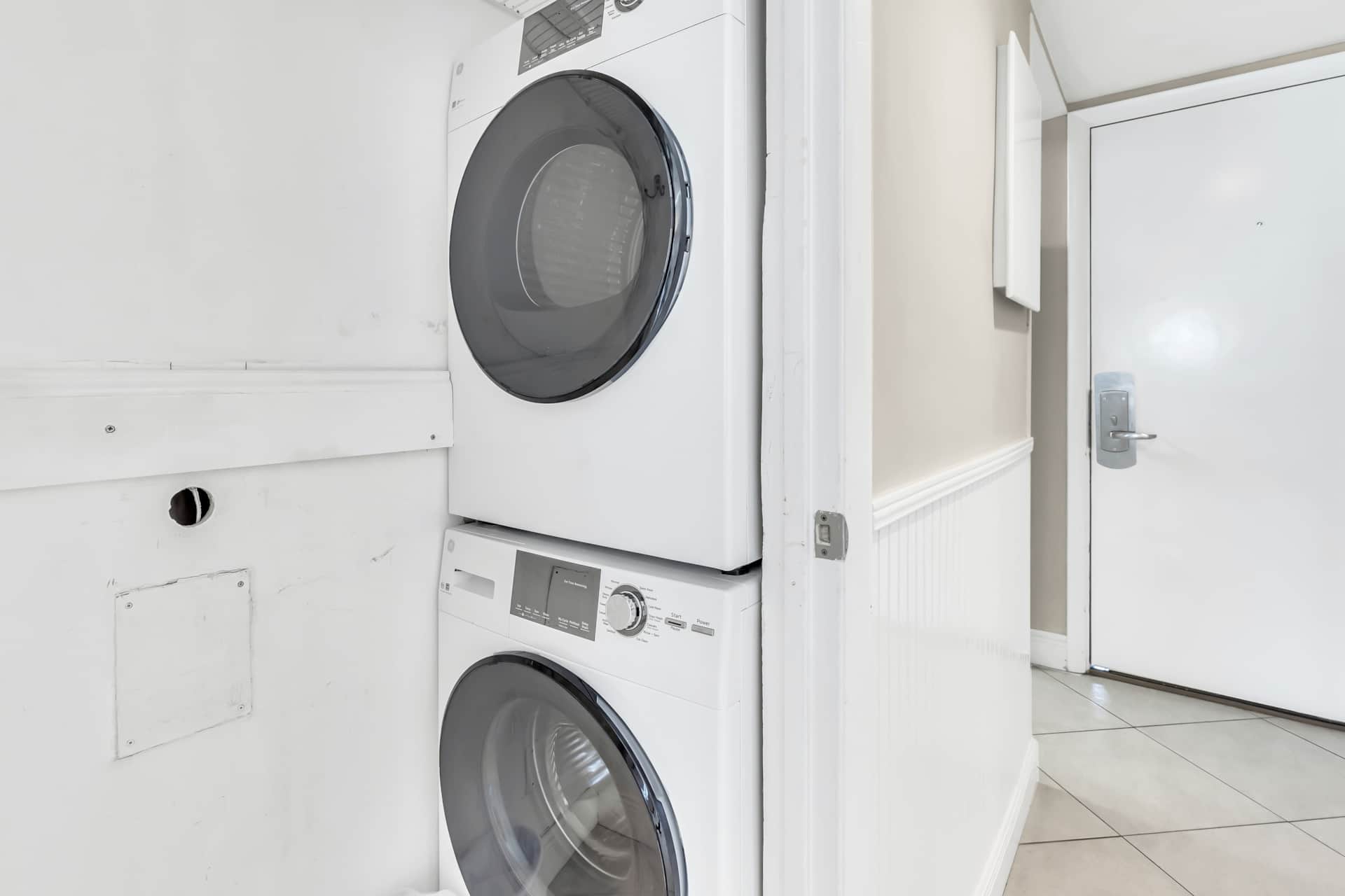 In room private laundry