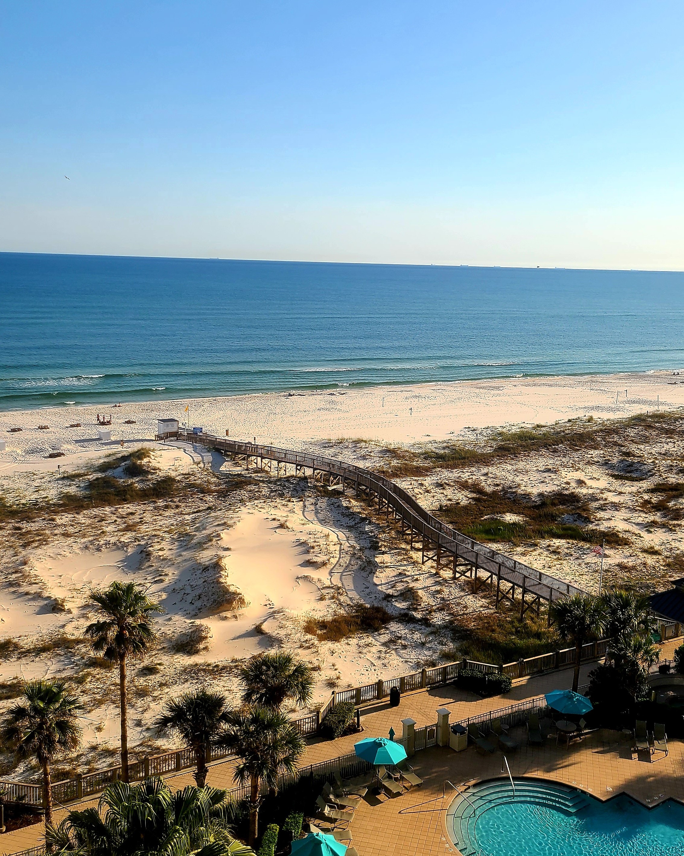 Beach and Boardwalk view from balcony