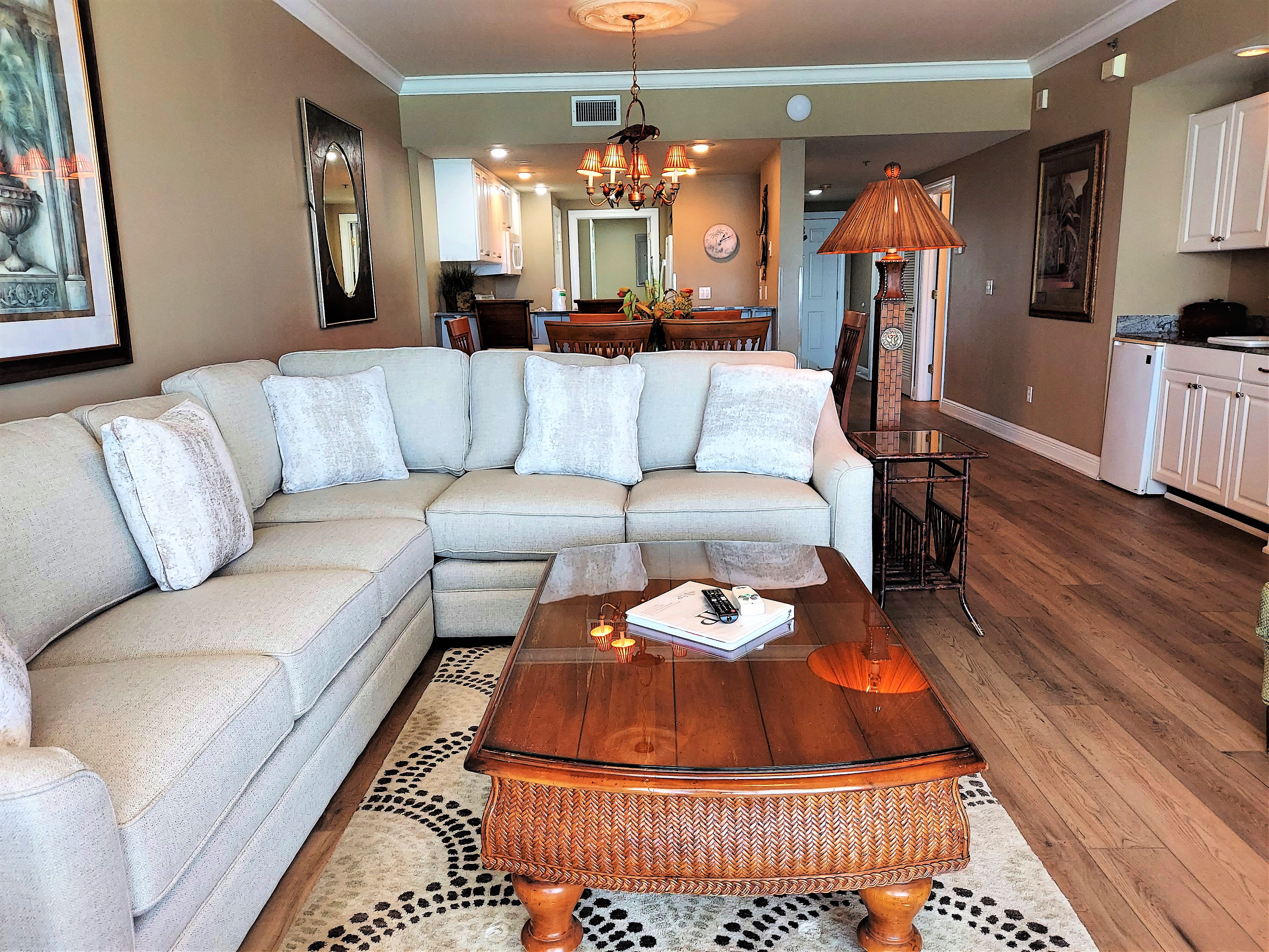 Living Room View To Kitchen