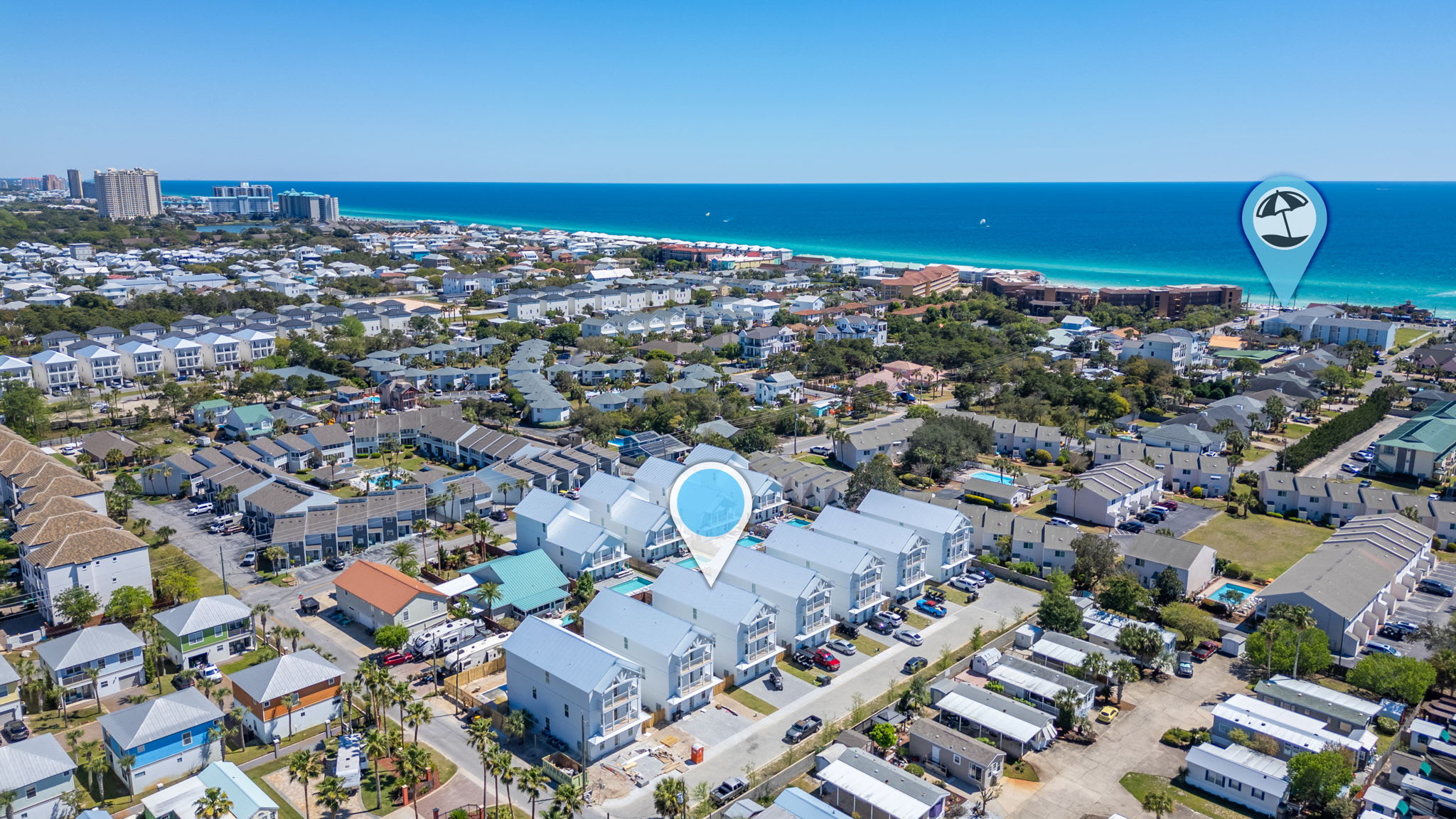 Just 2 blocks to the beach access!!