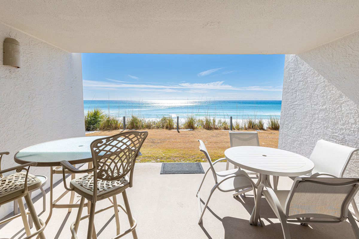 spacious patio with views for days!