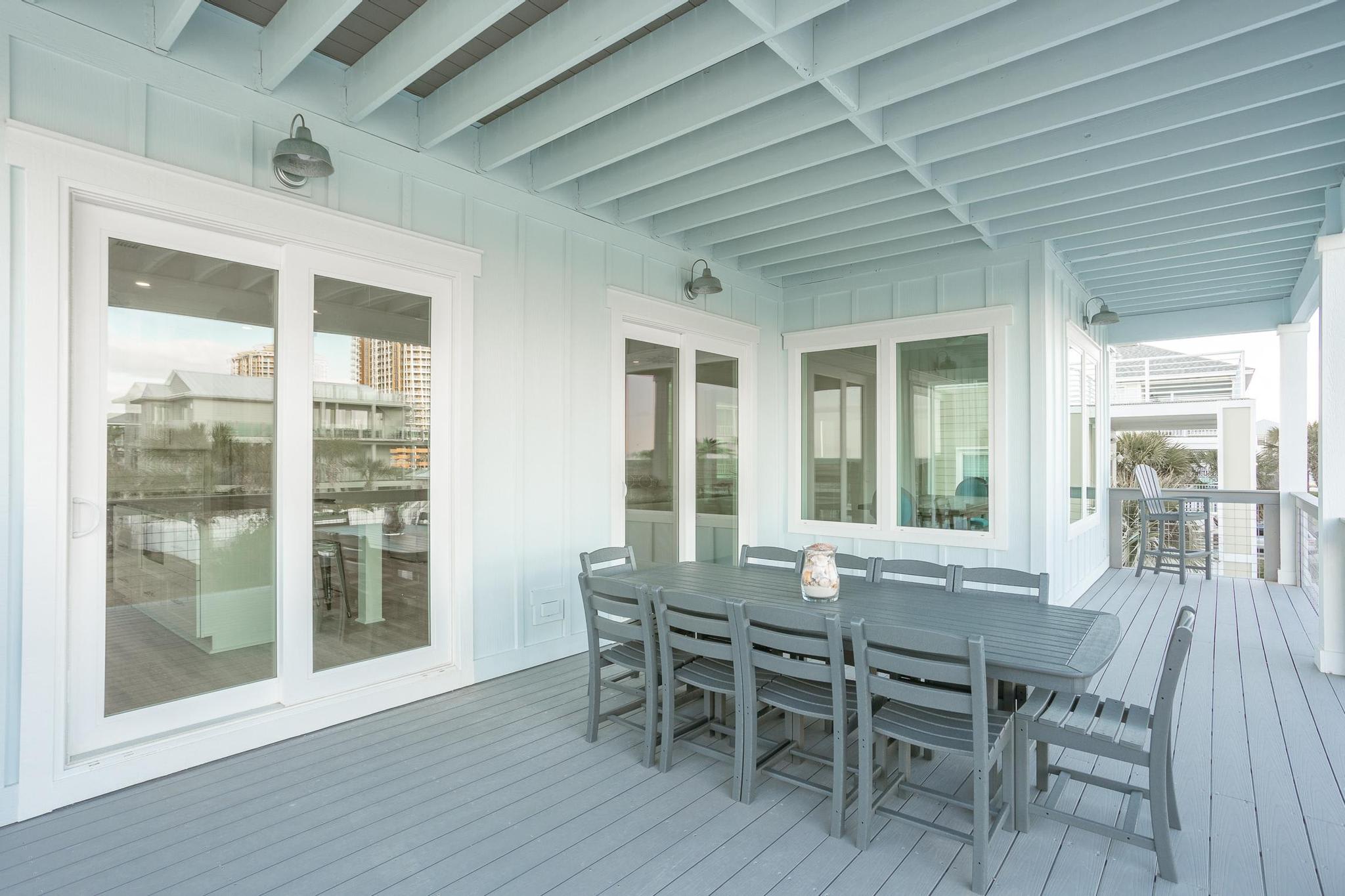 Outdoor dining table