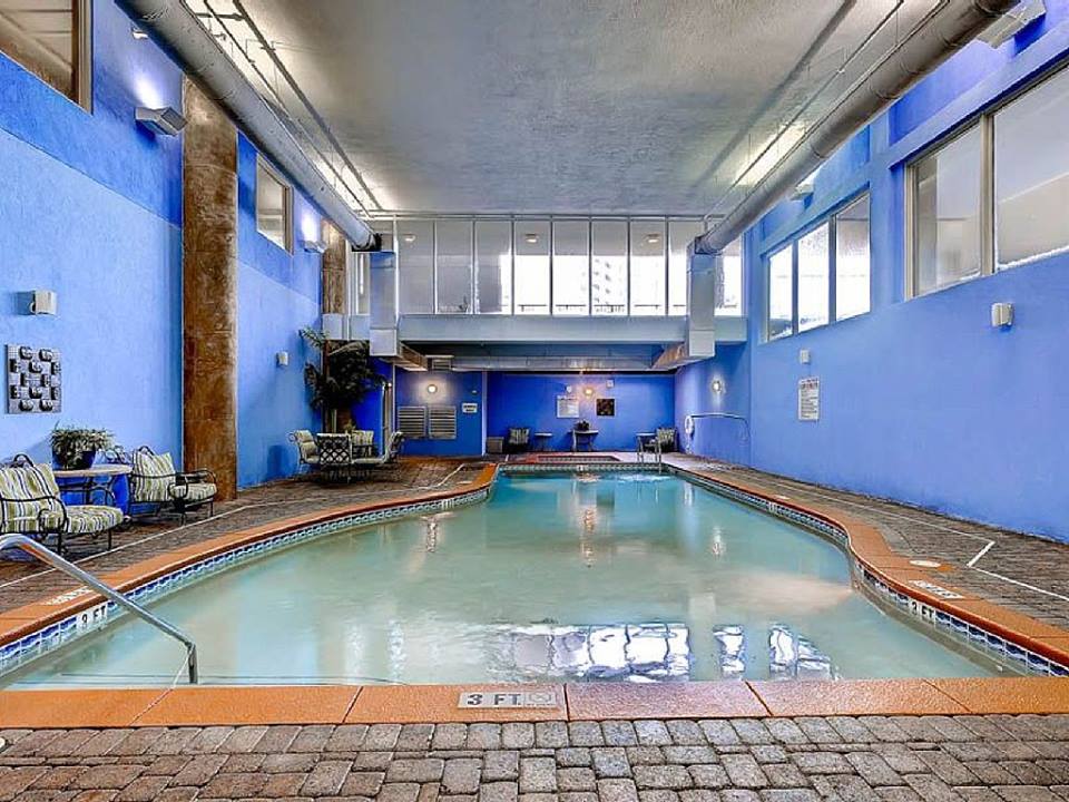 Heated indoor pool on first floor. Hot tub too.