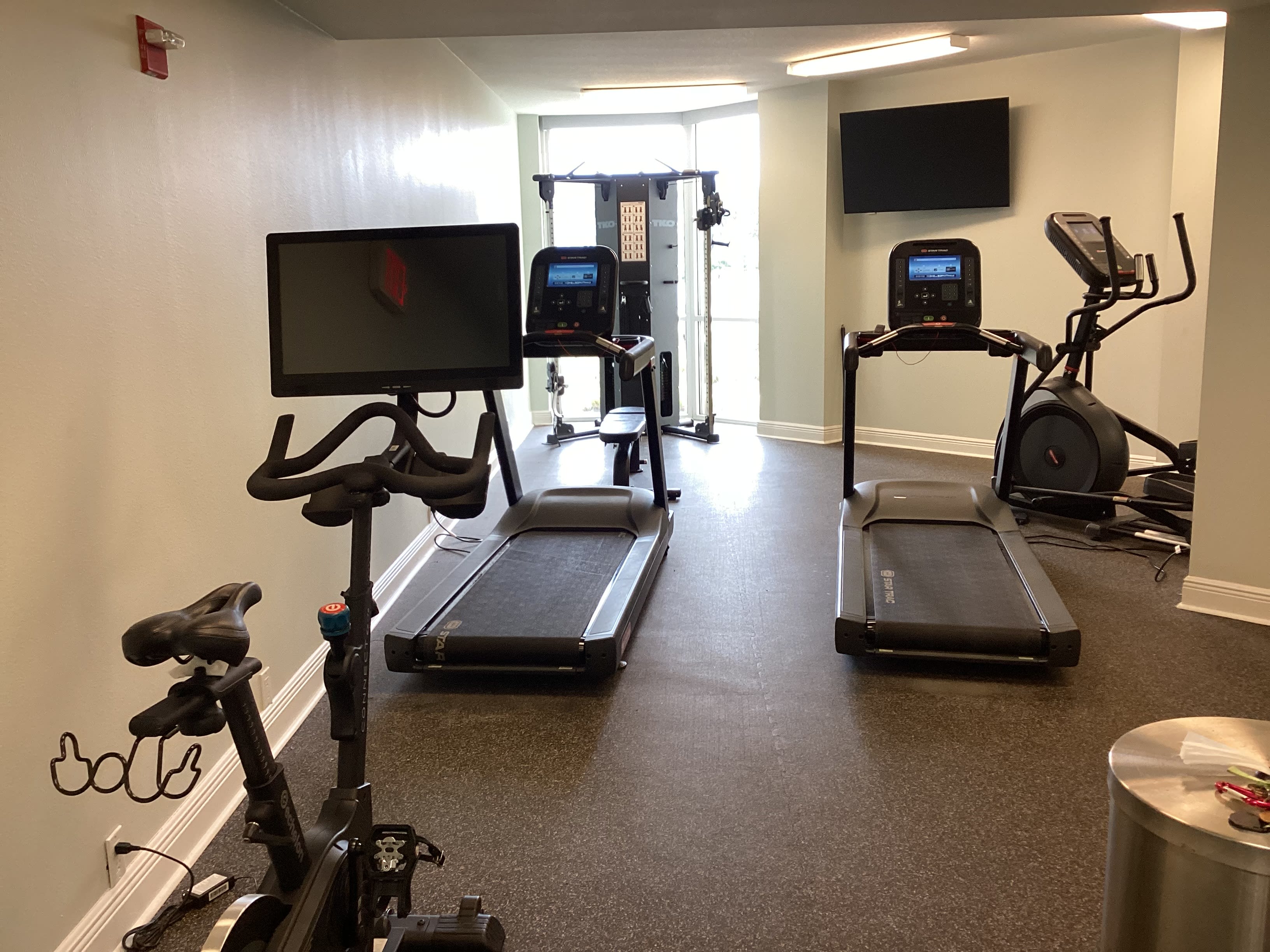 All new equipment in the renovated fitness room