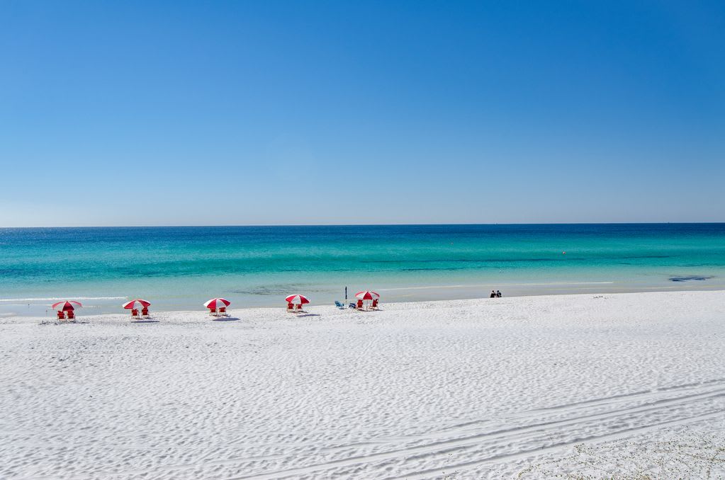 Private beach with free beach service!