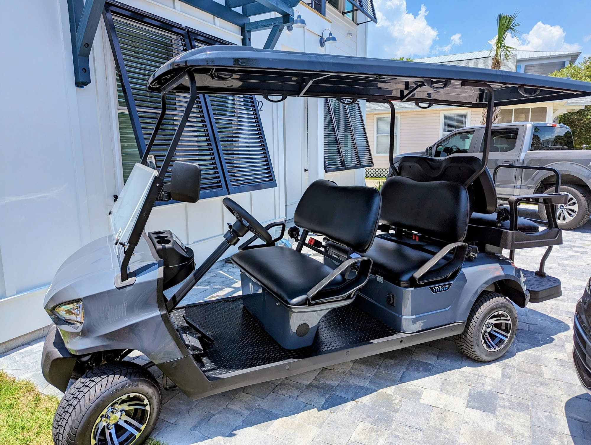 Liability waiver required, free 6-seater golf cart included!