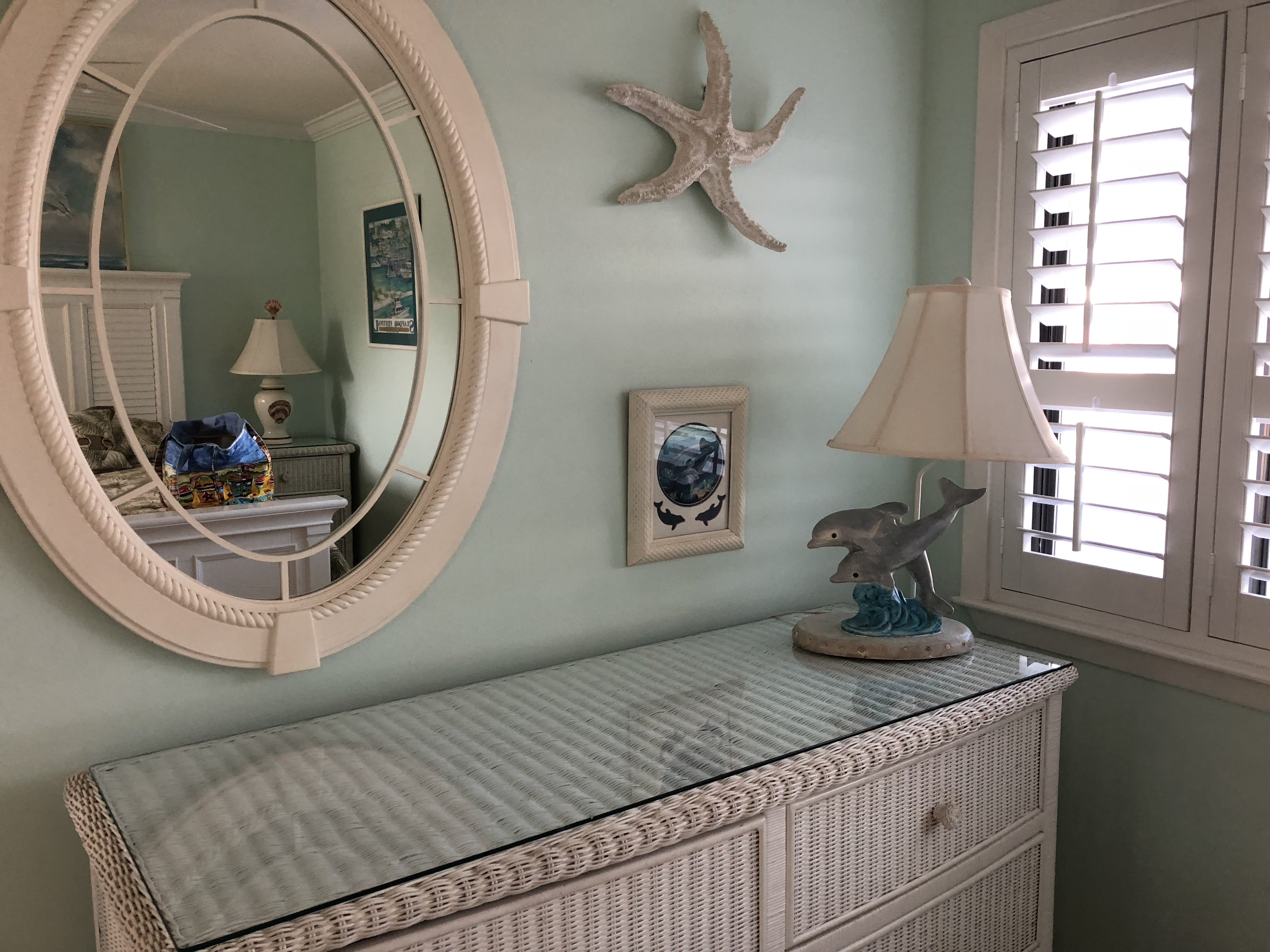 bedroom newly painted with new comfoter for bed and 2 tempedic pillows