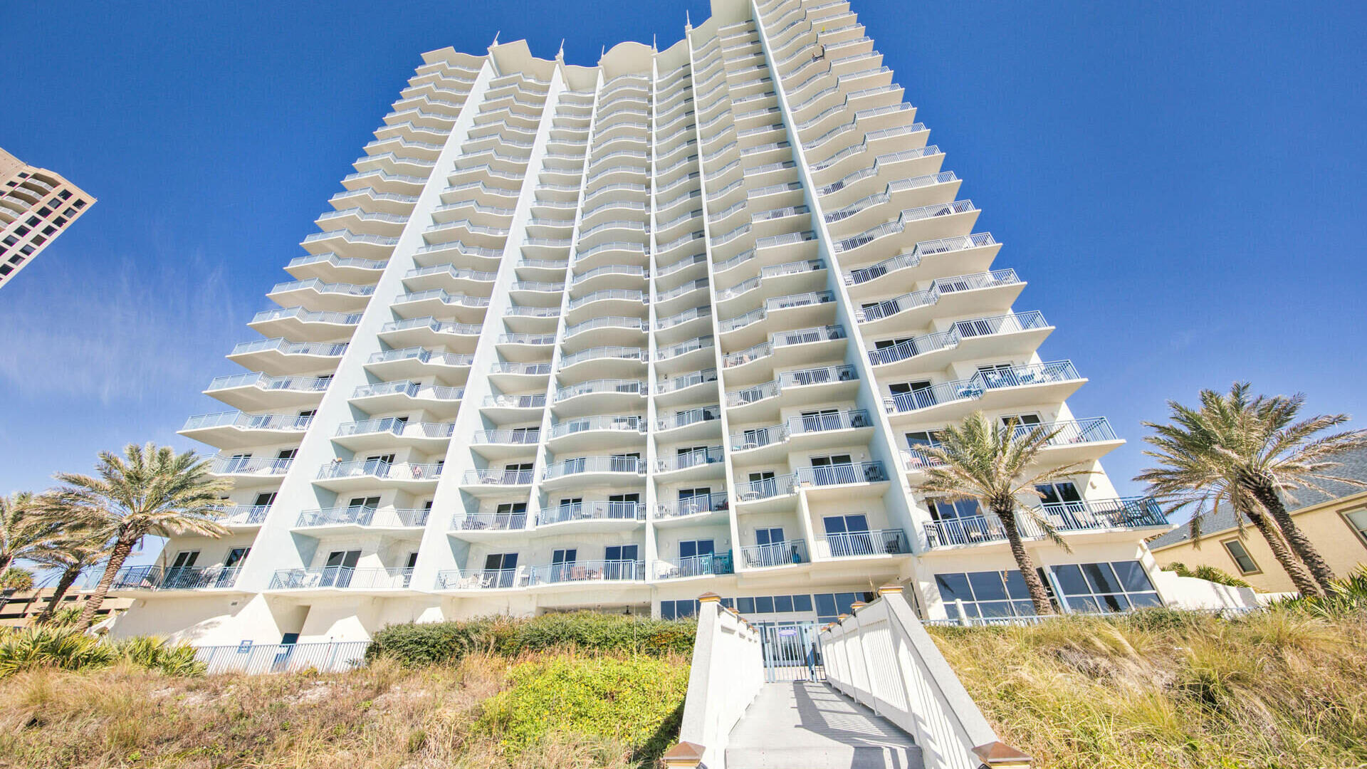 View of Sterling Breeze from the Beach