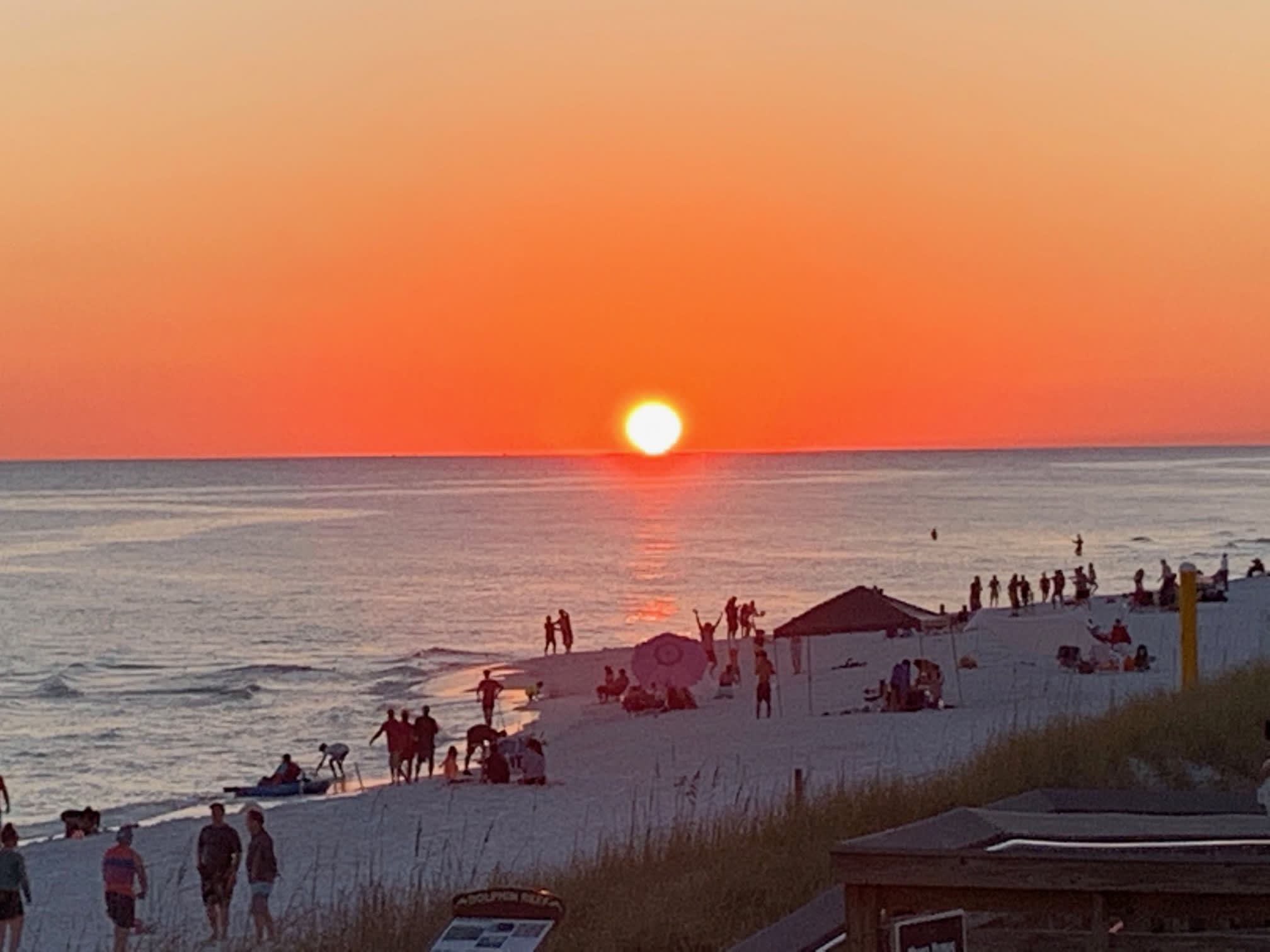 Amazing beach sunsets are a 90 second stroll from Blue Surf 10A