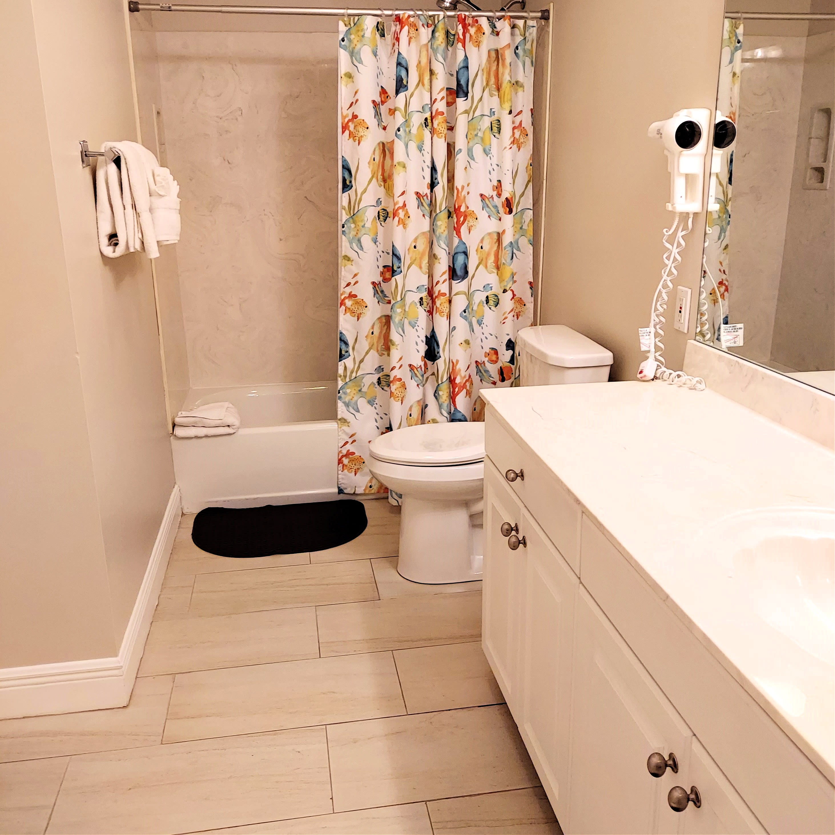 1st Guest Bedroom Bath With Hall and Private Entry