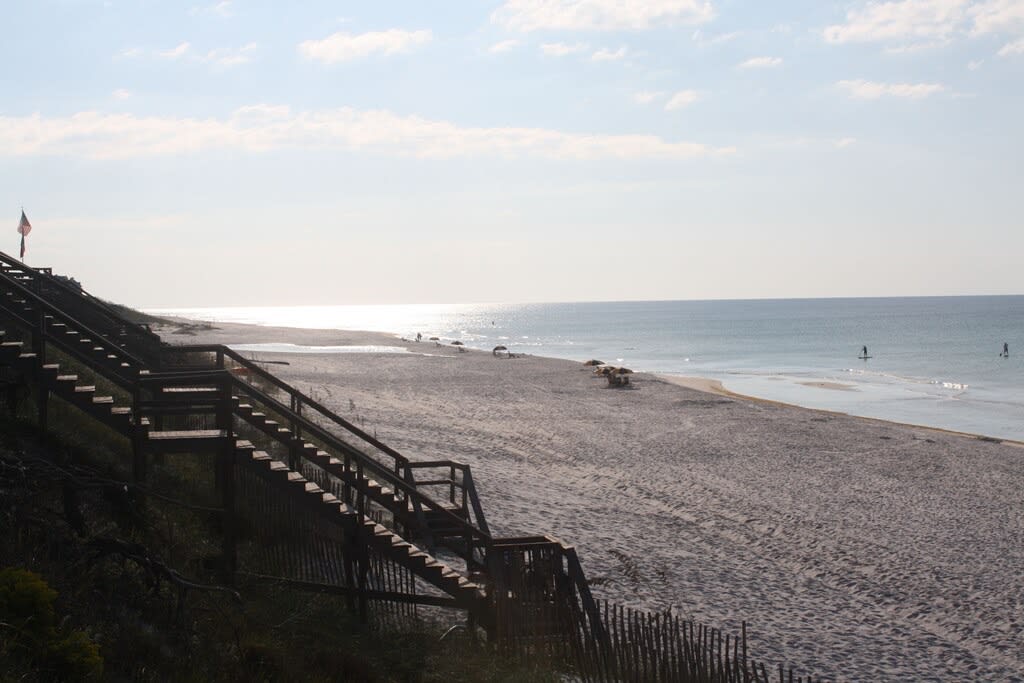 Eastward view at beach access