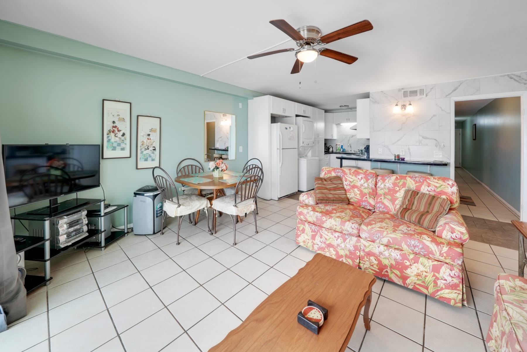 comfortable Queen sofa sleeper in living room