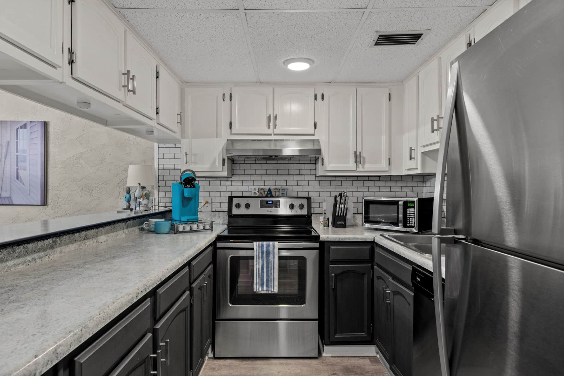 Microwave and Oven are also included in Kitchen.