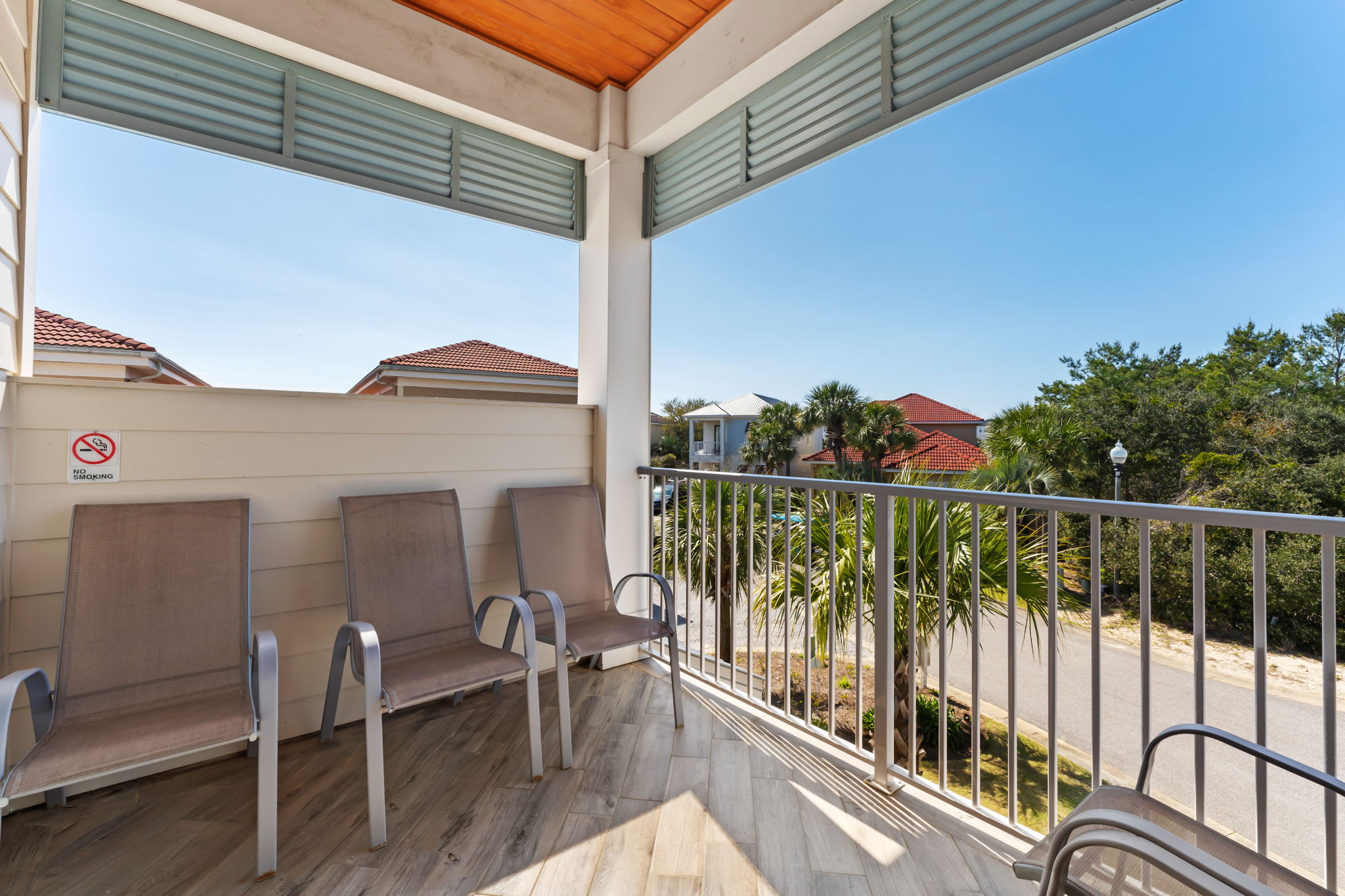 Covered Balcony with Seating
