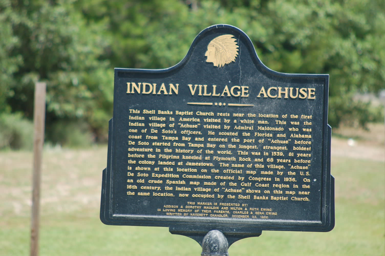 Some information on the nearby ancient native village, Achuse