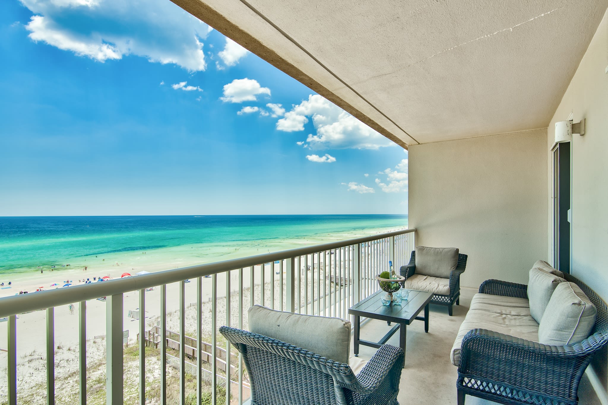 Our large balcony is the perfect place to begin and end the day!