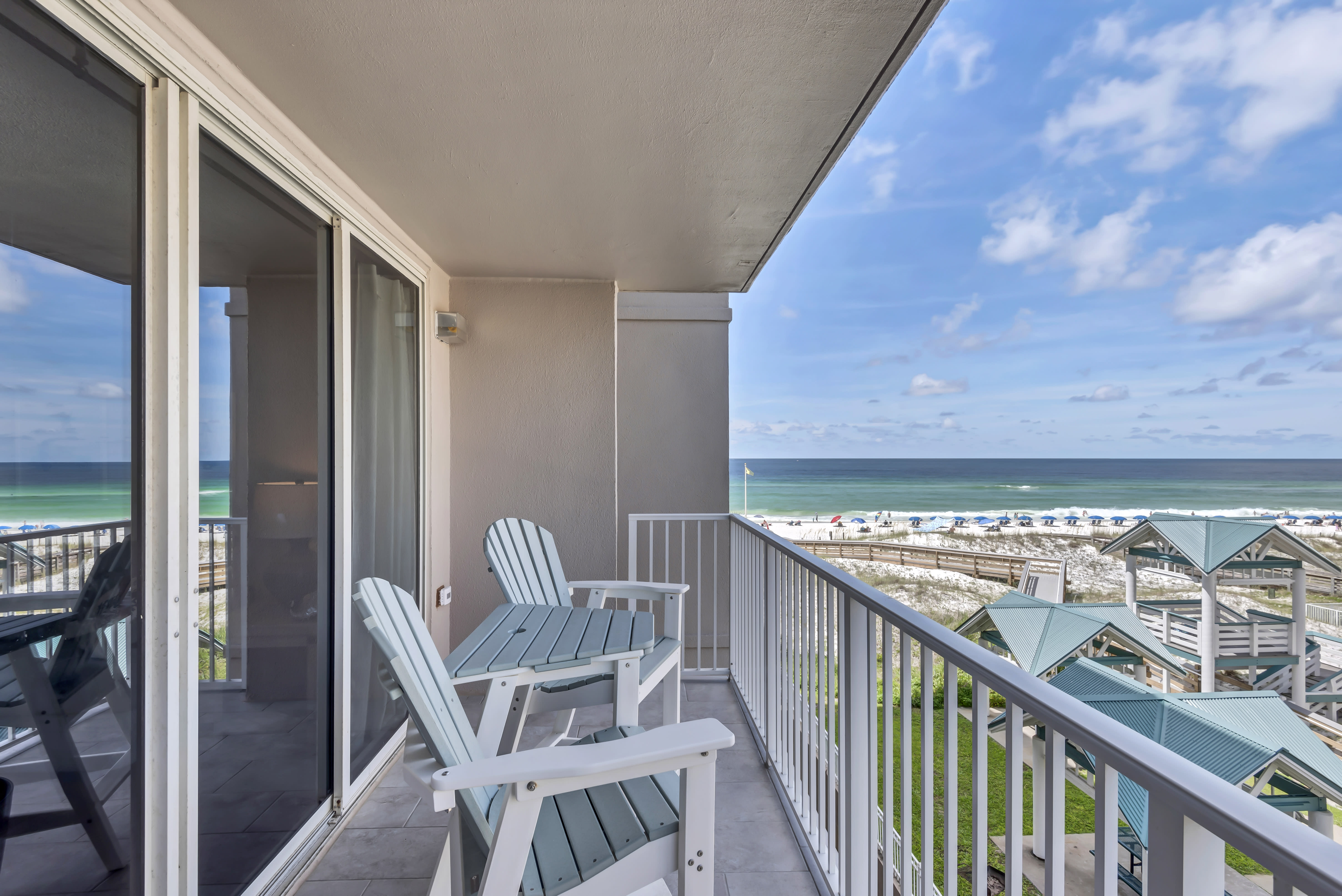 Sit, relax and enjoy watching the waves roll in.