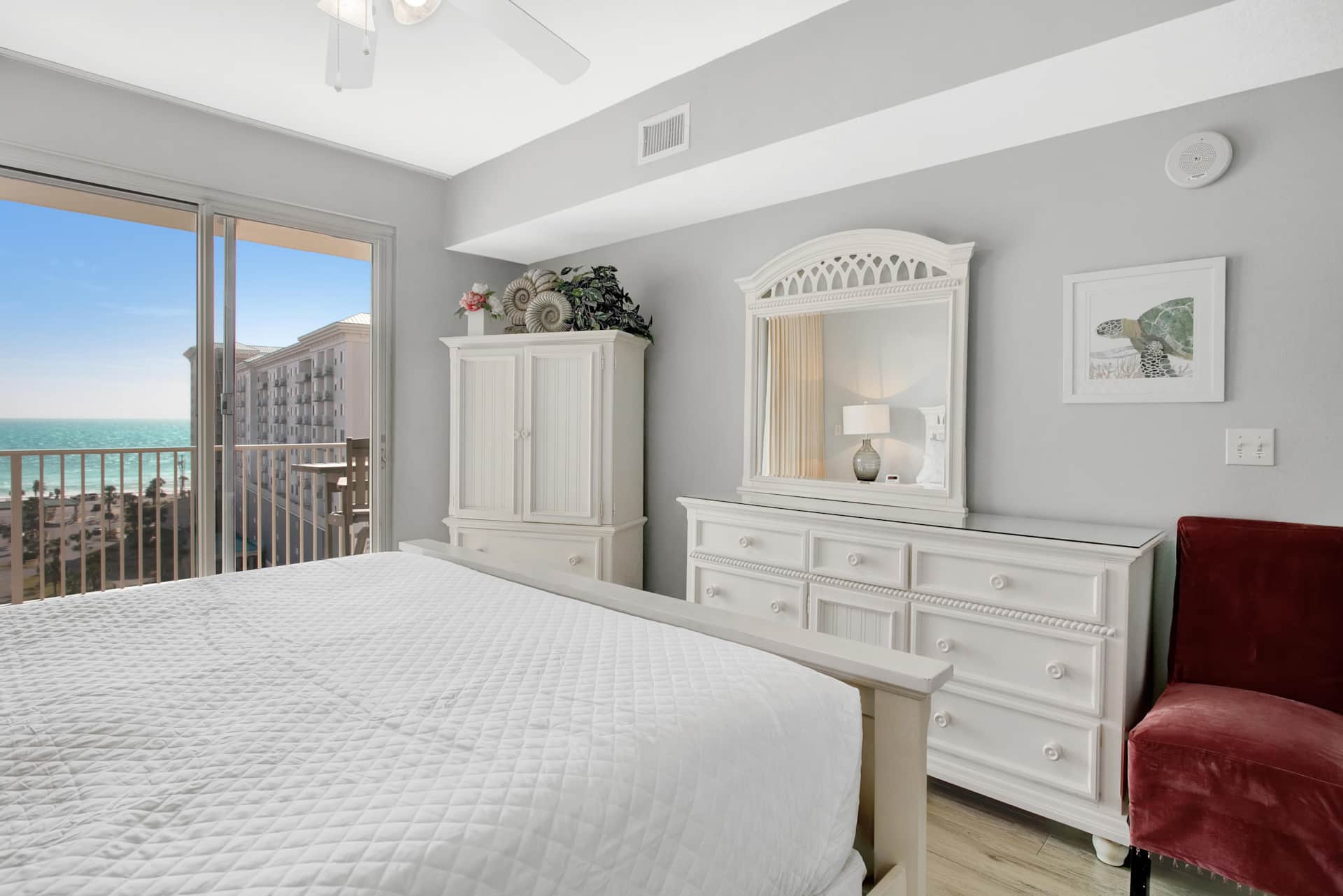 Gulf Views from your king bed