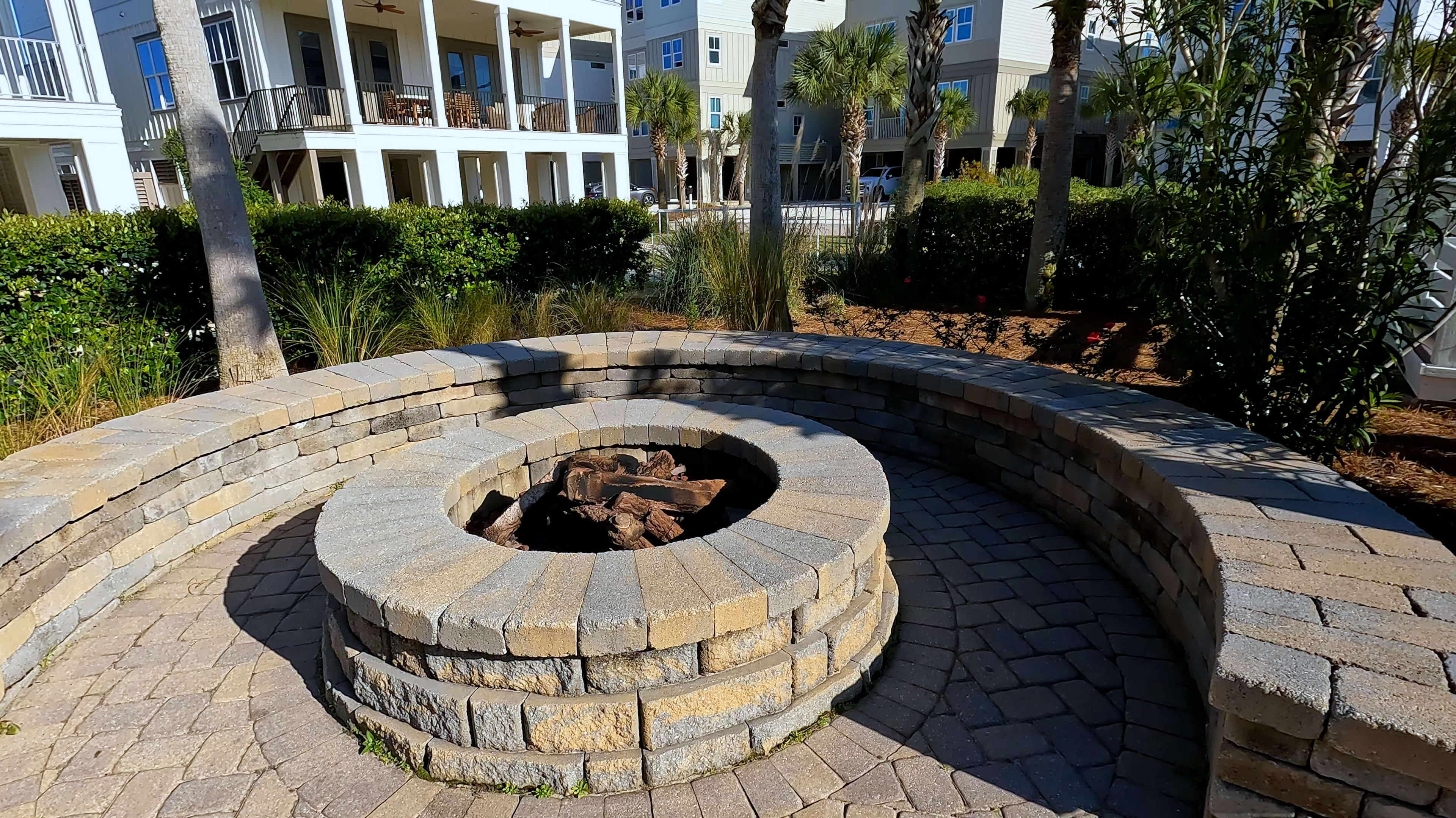 Cottages at Romar C3 Pool Area Fire Pit