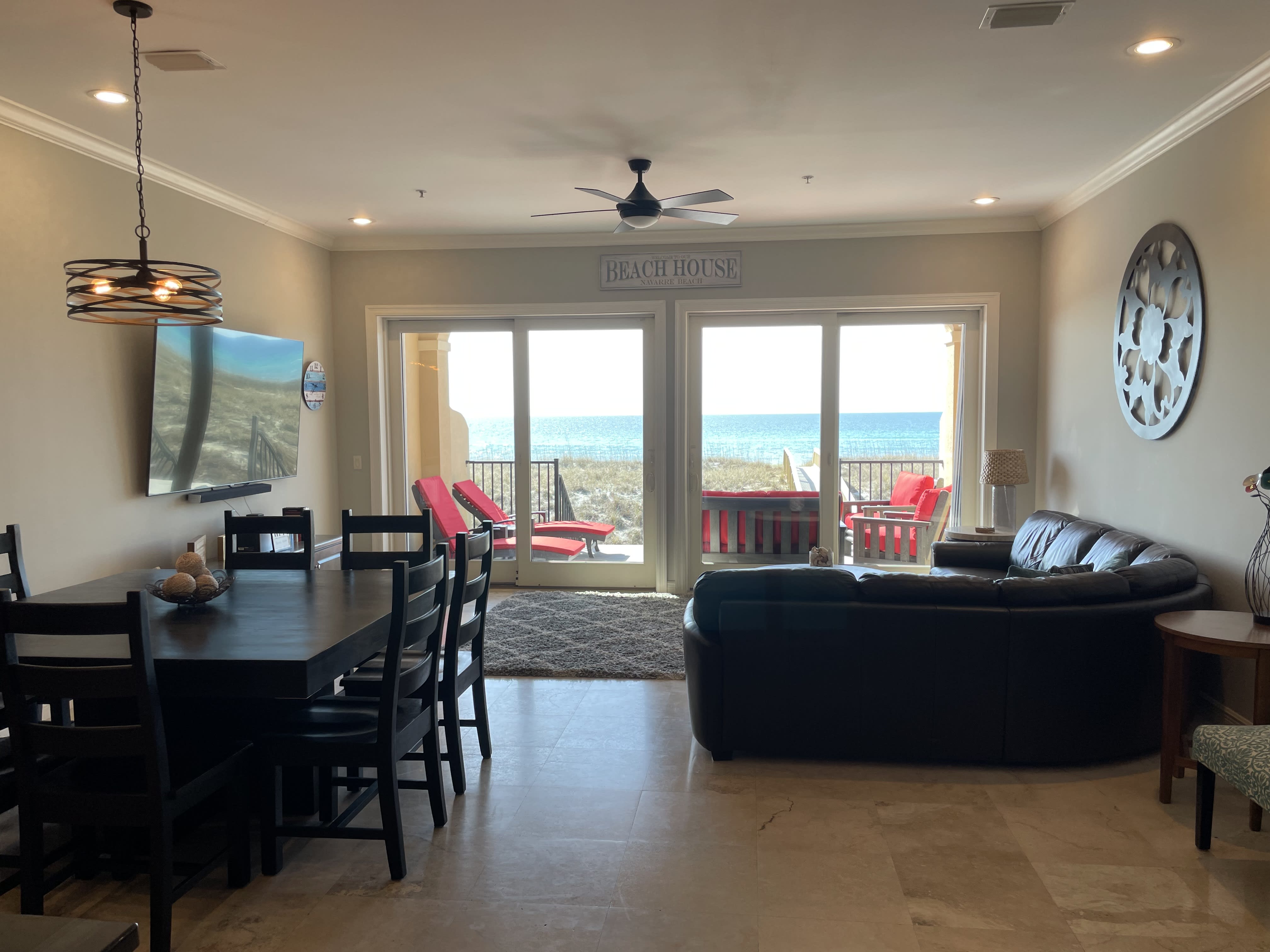 Beautiful view of the ocean from the main living area