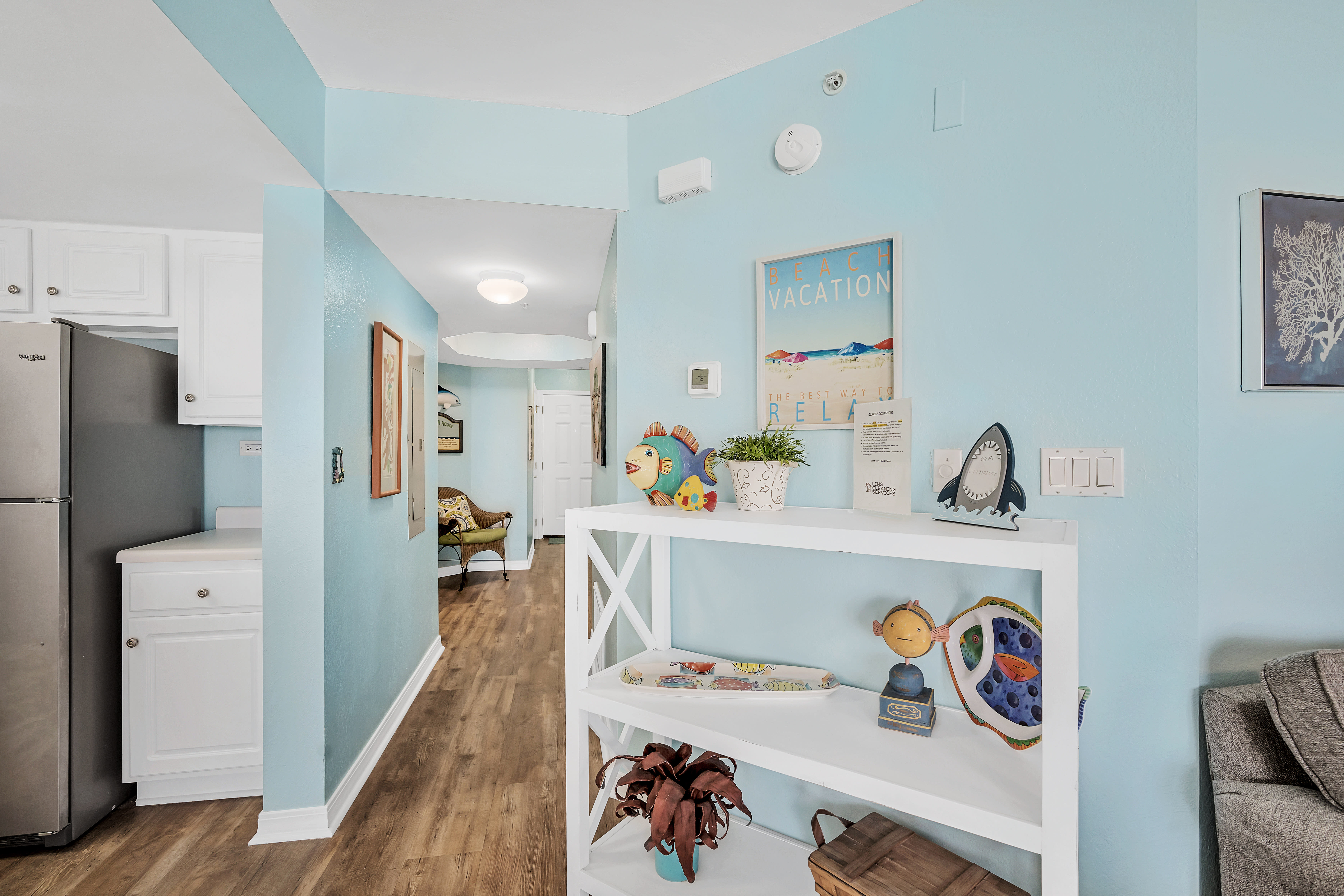 View of the hall from the living room