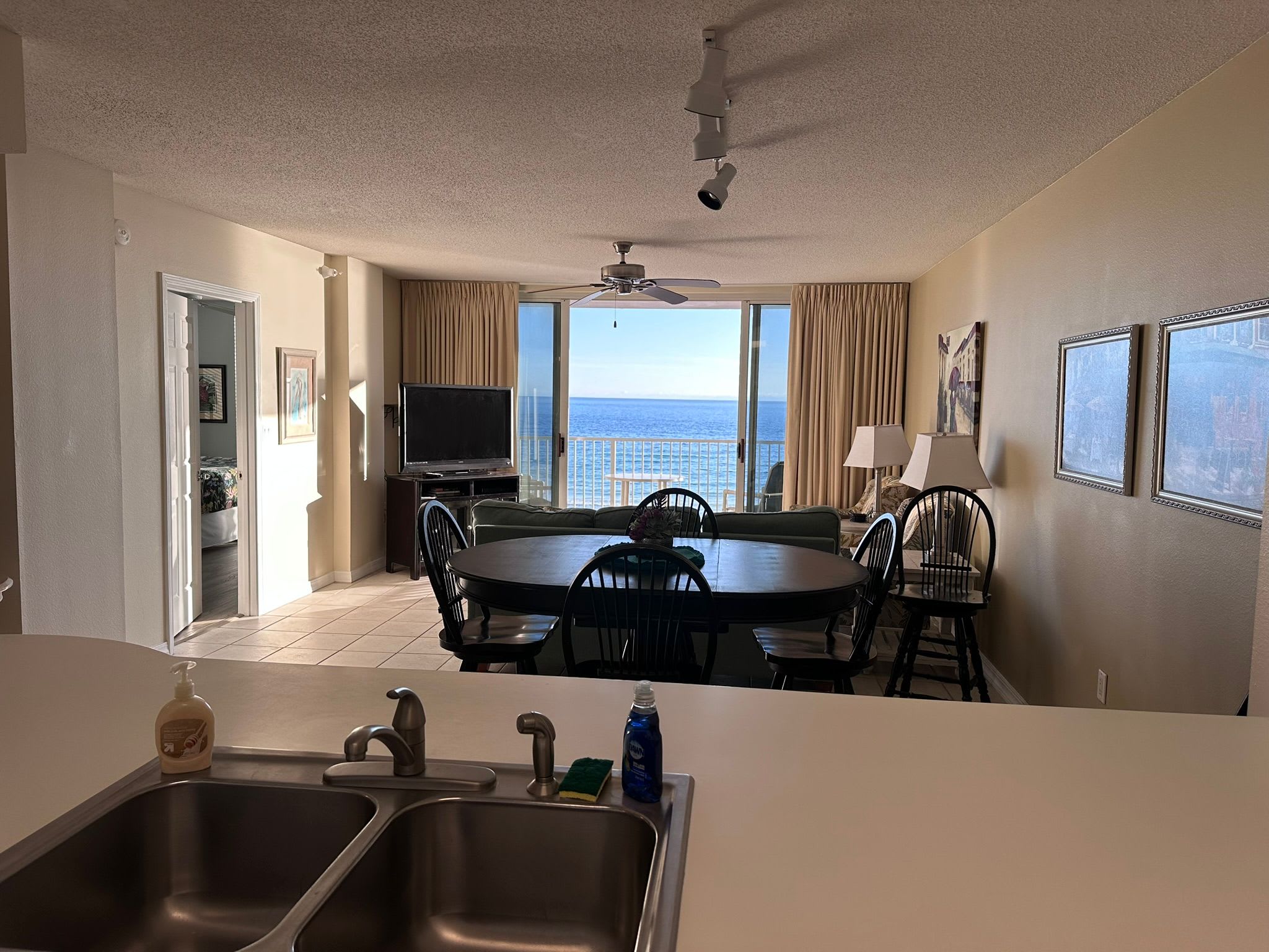 Great views even from the kitchen area!