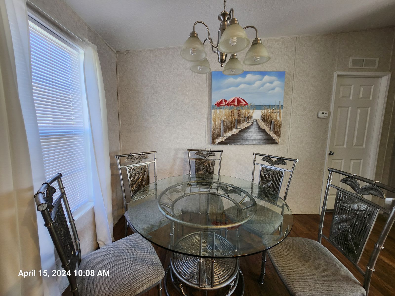 Dining area with room at bar and dining table.