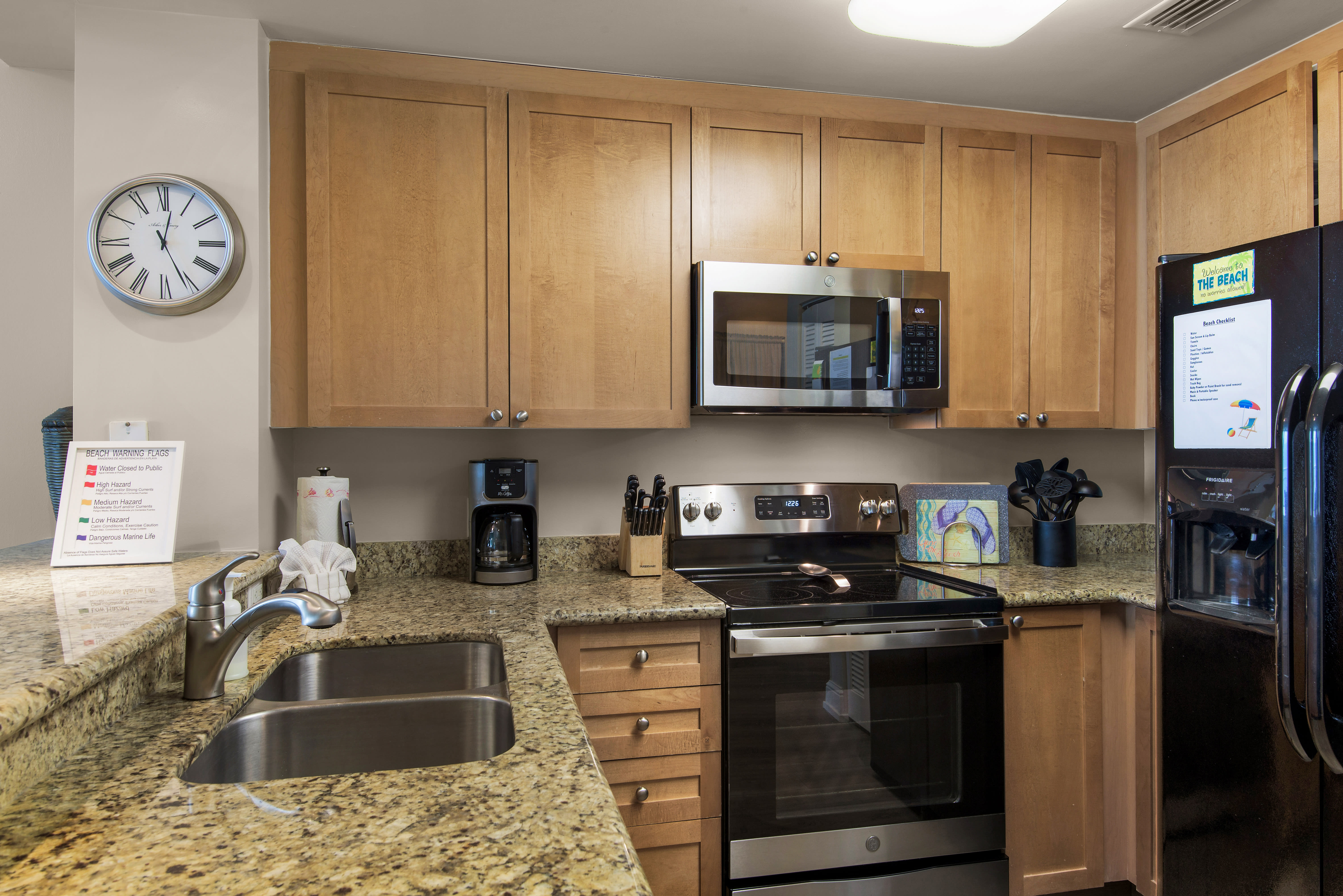 Fully equipped kitchen with everything you need.