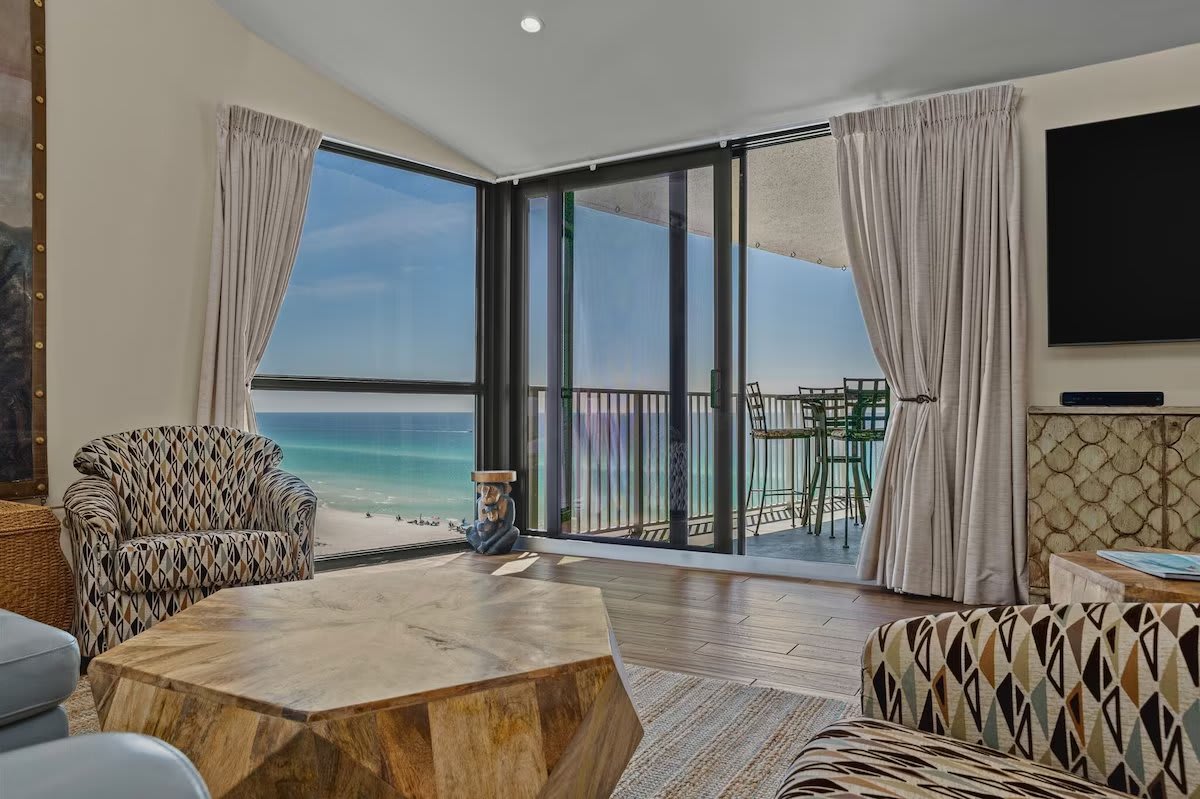 View from sofa. Over 2100 Square feet to entertain family and friends.