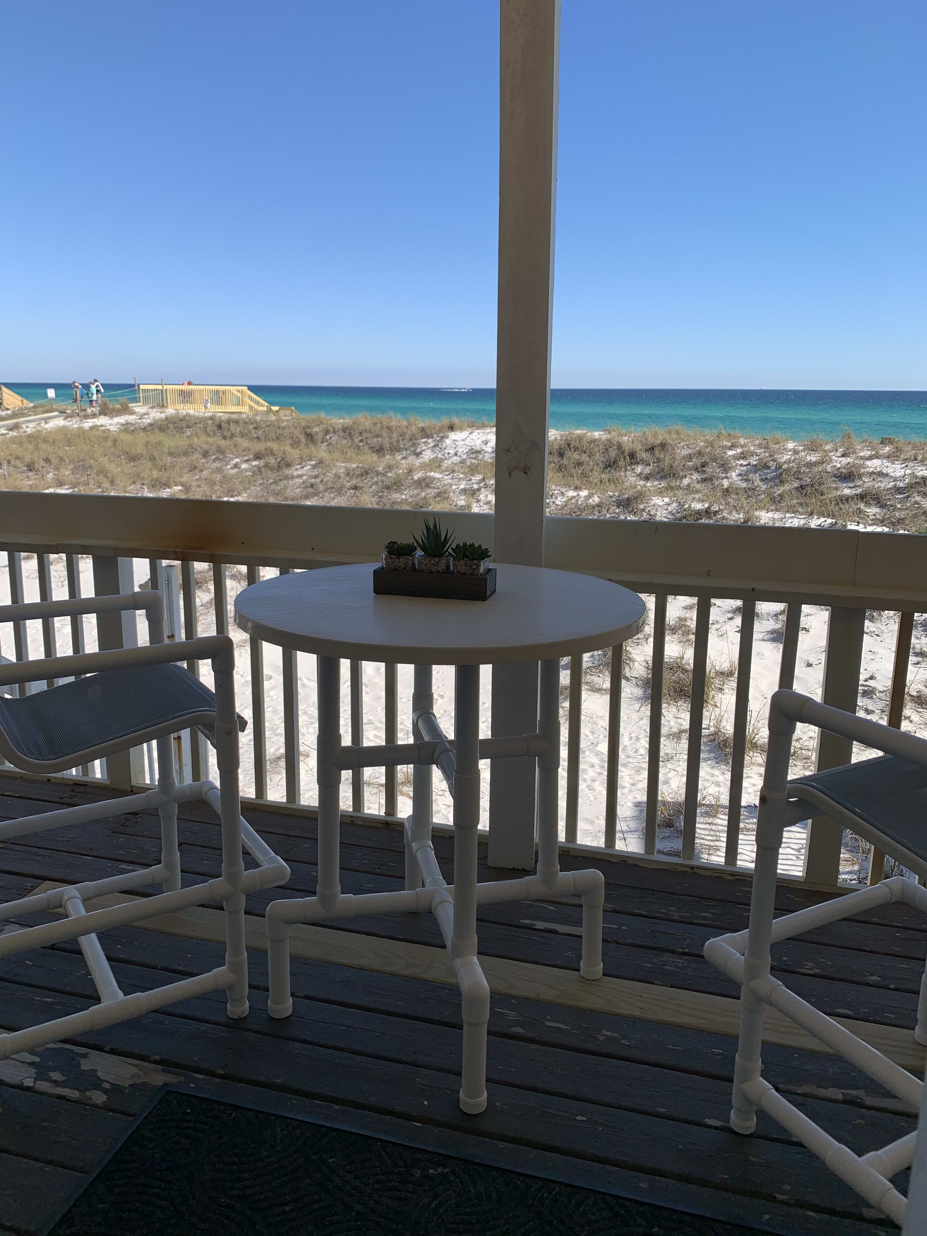 View from newly enlarged deck 