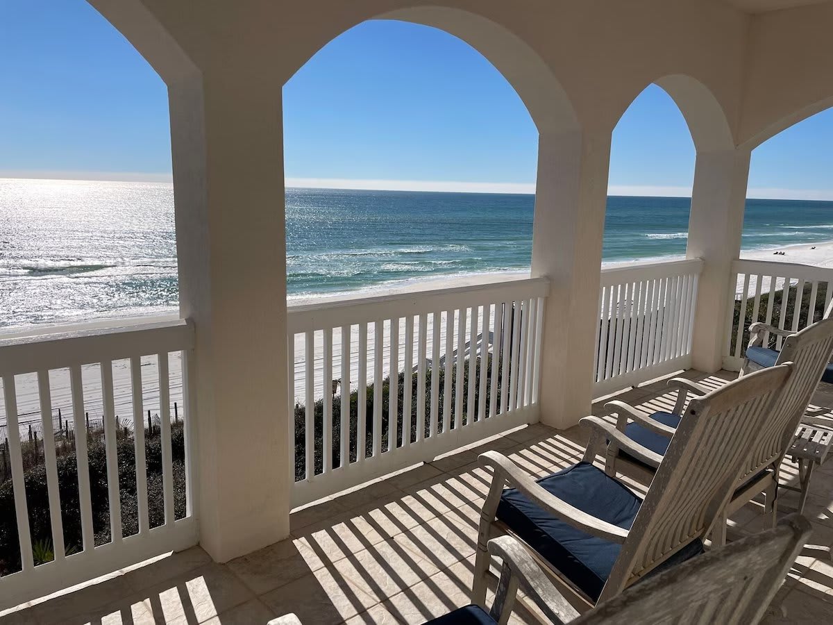 Deck from master bedroom