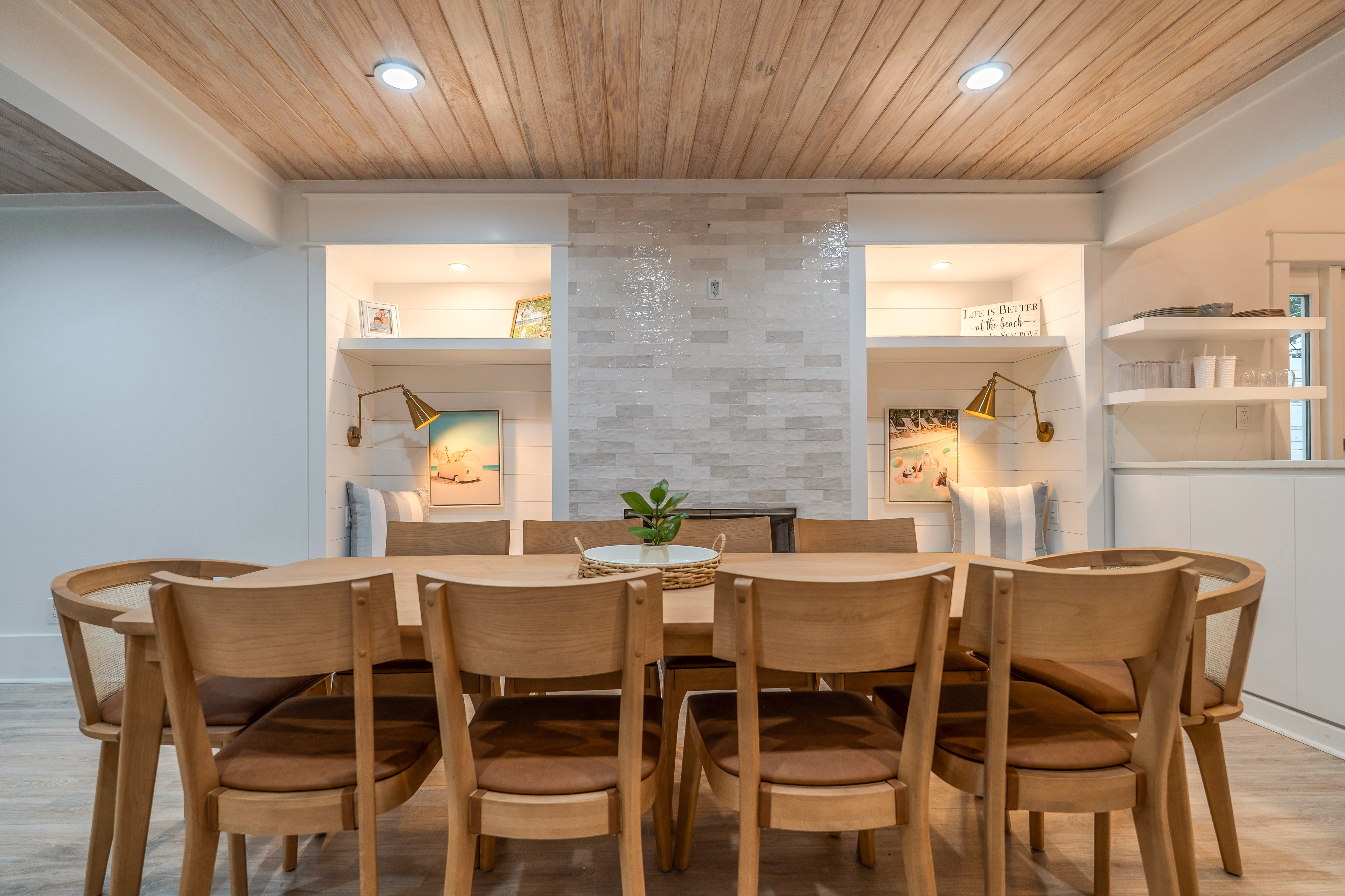 Large dining table for 10.  