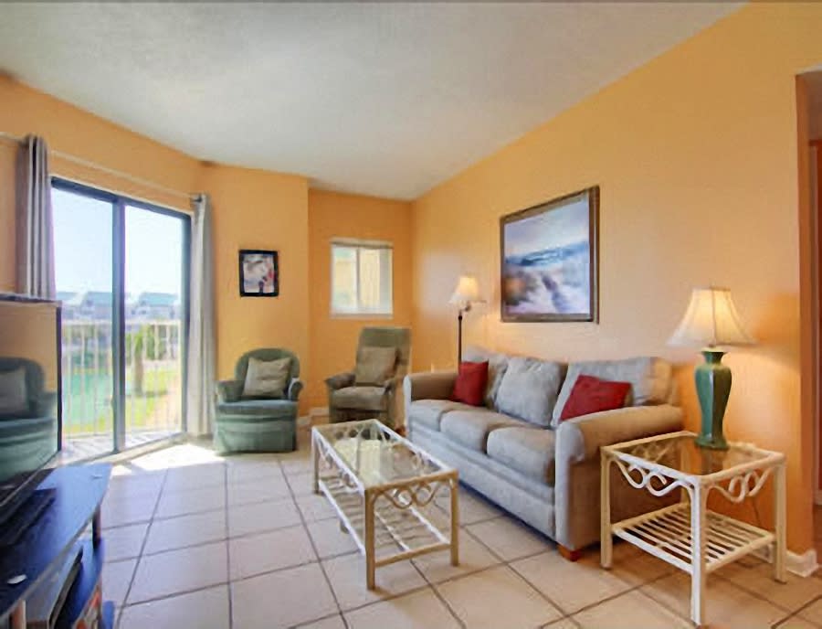 Living Room with Gulf View