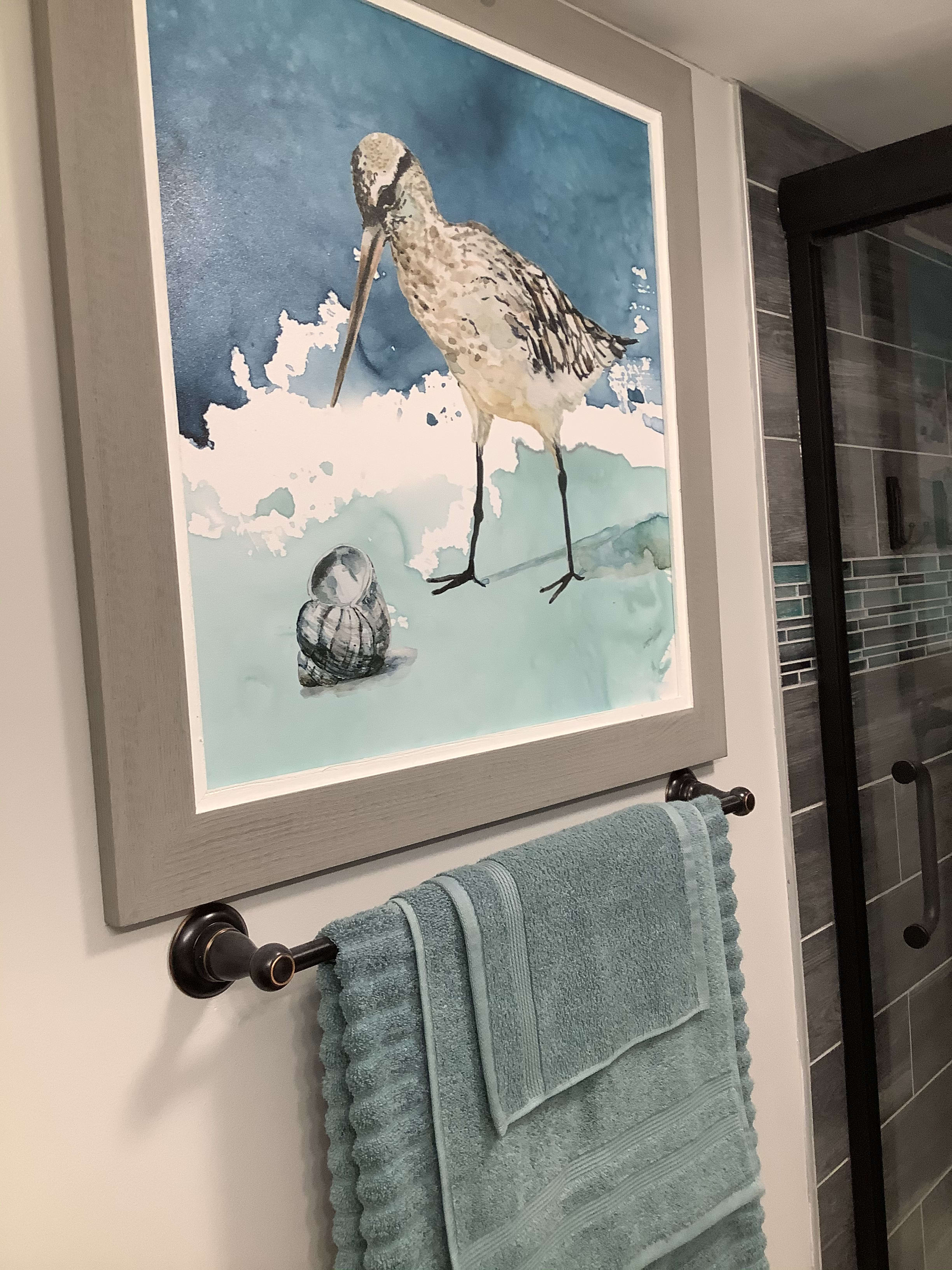 Master bath wall paintings 