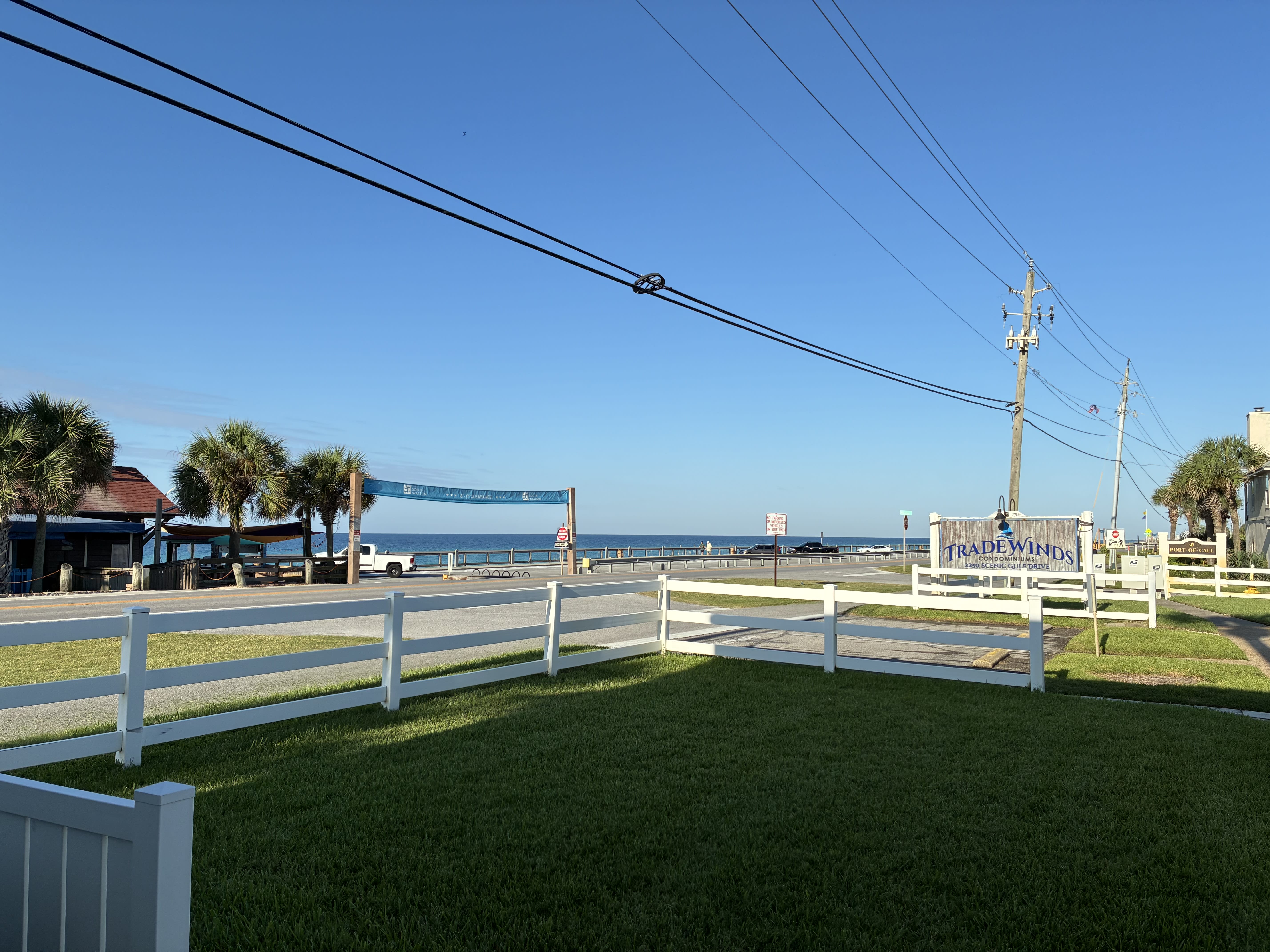 Across the street form the Beach 