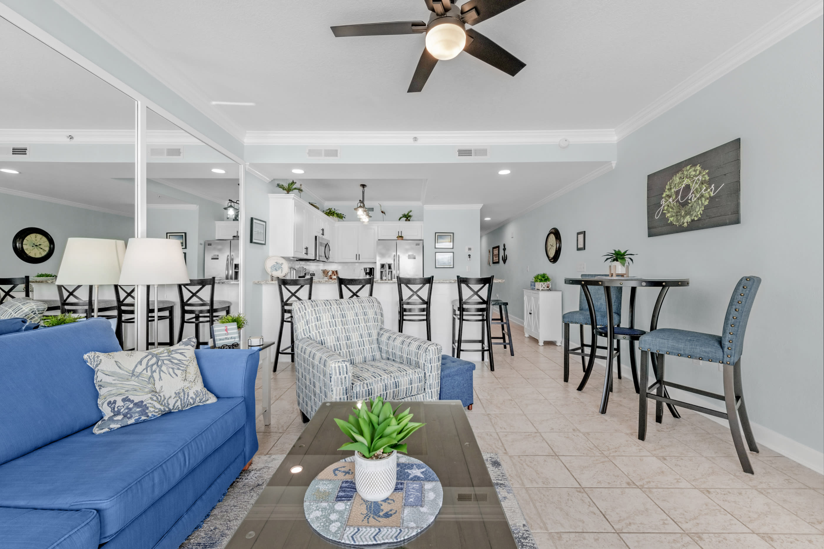 Open concept Living area and Dining area with plenty of space.