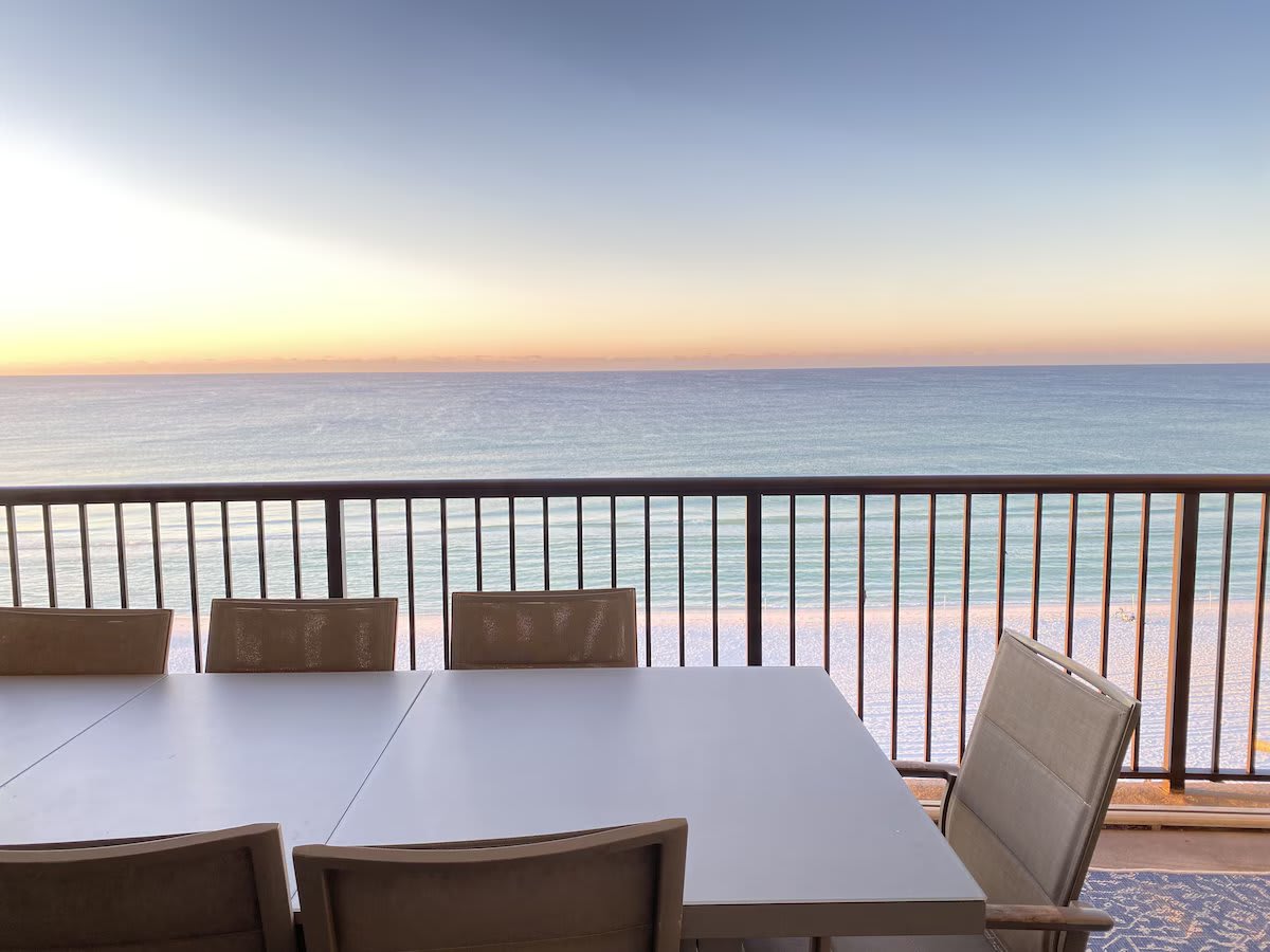 Patio dinner with seating for 8