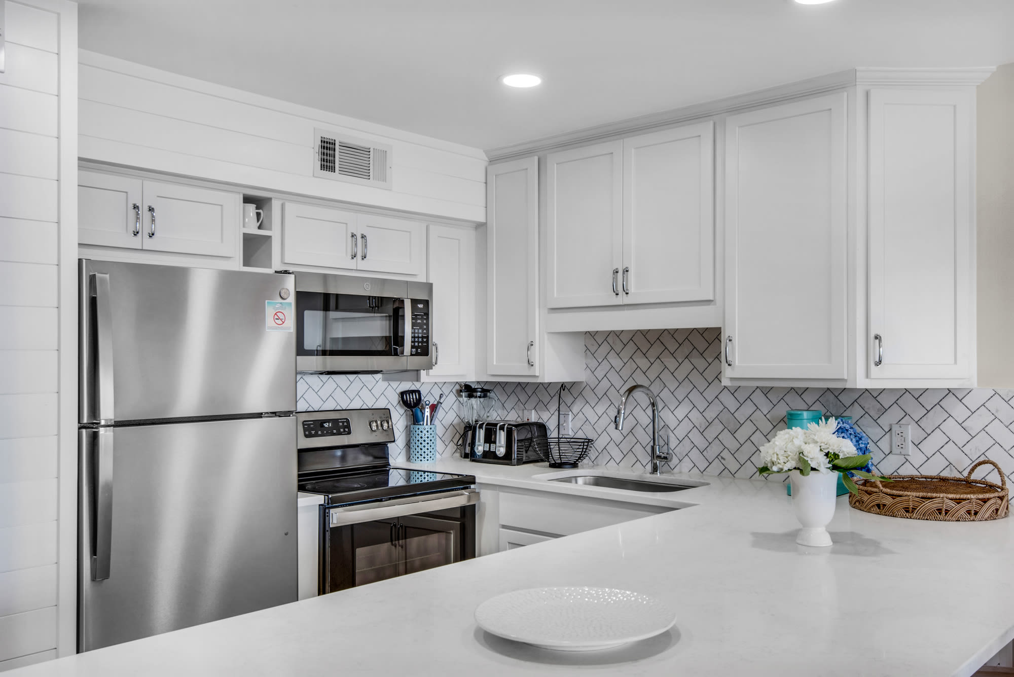 New stainless refrigerator