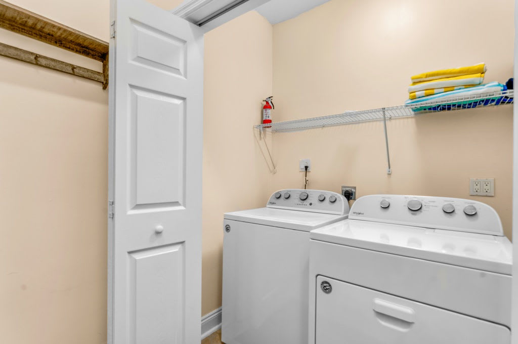 In-unit laundry on ground floor