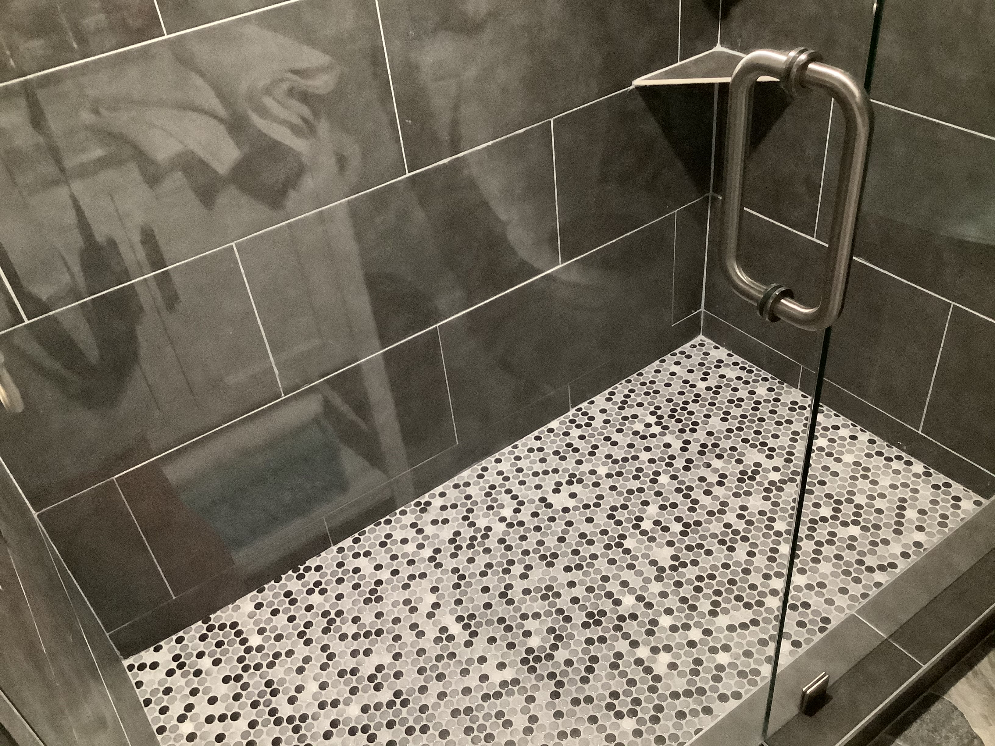 Second bathroom shower floor 