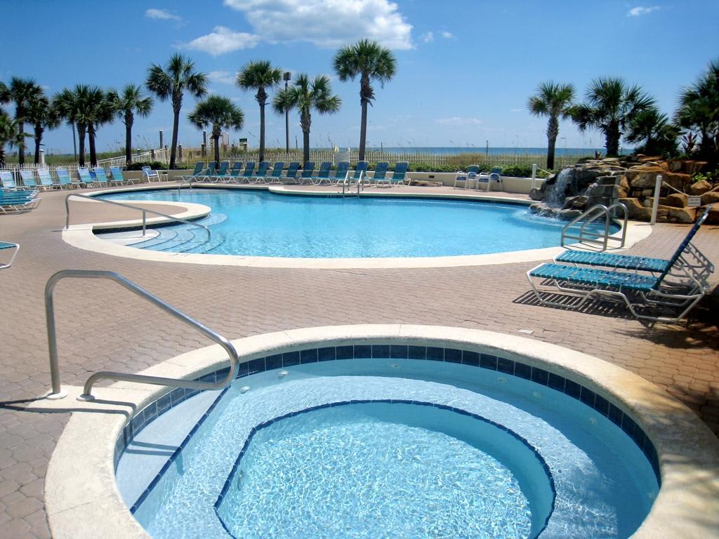 Gulf-side pool and spa. Pool is heated October-March