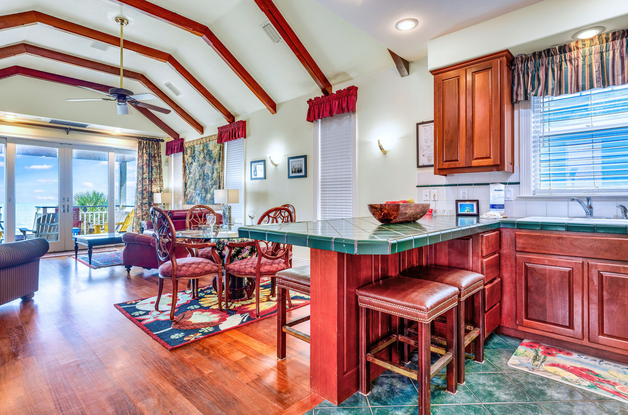 Kitchen, Dining and Living Room