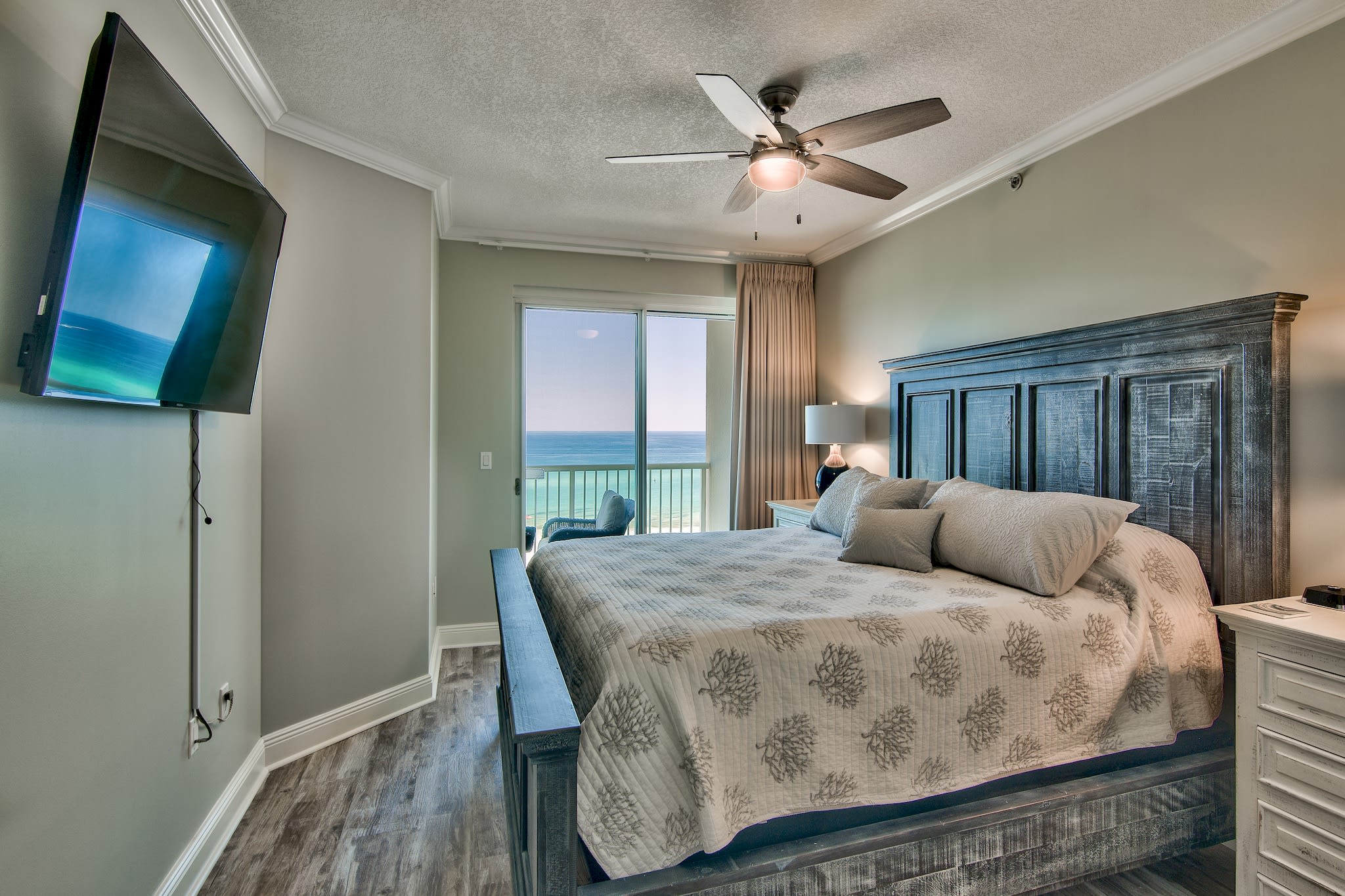 Enjoy the ocean view from the comfort of the master bedroom!
