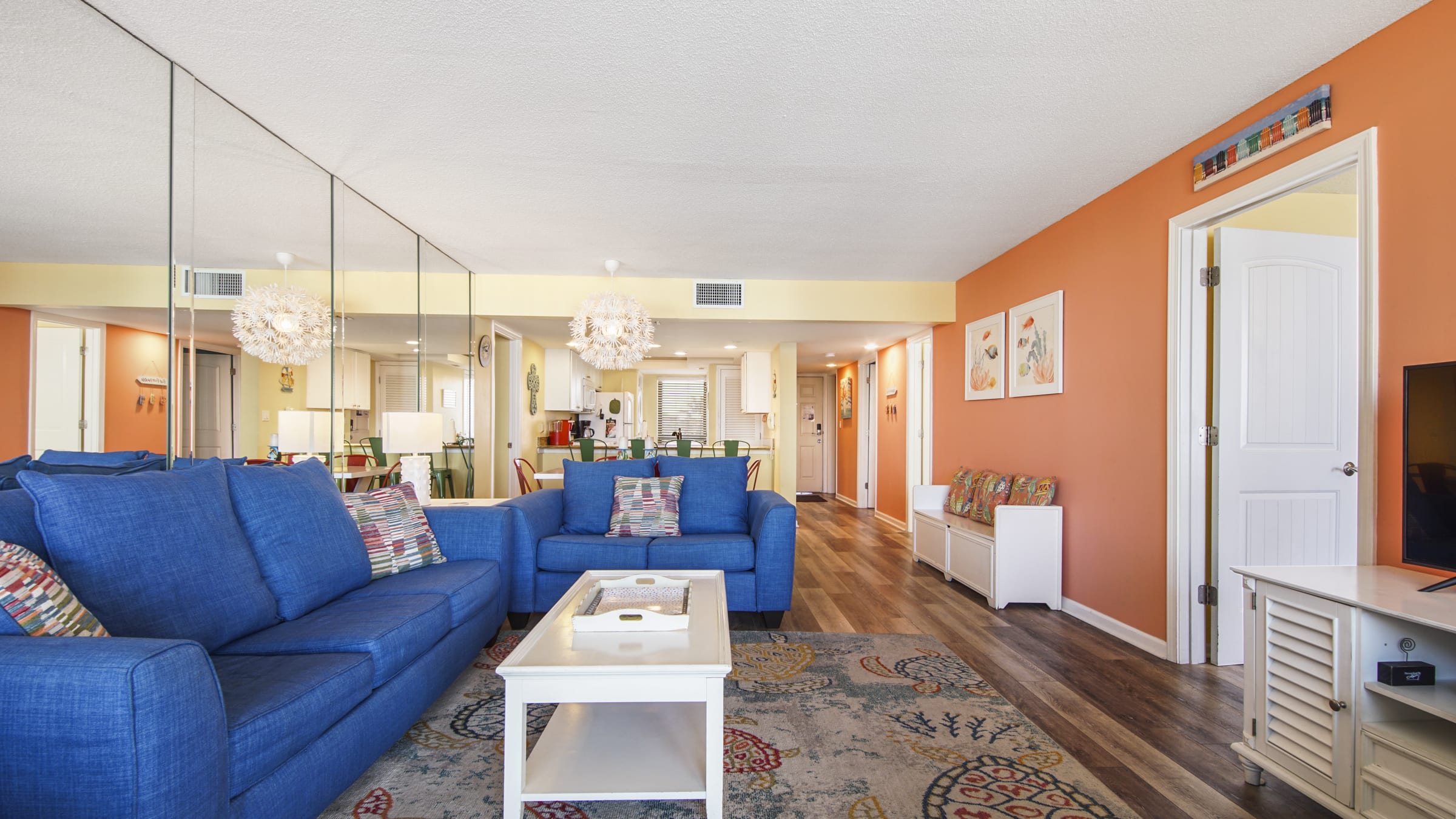 Living Room with sleeper sofa Living Room with sleeper sofa