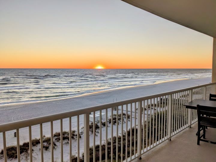 Enjoy fantastic sunsets over the gulf