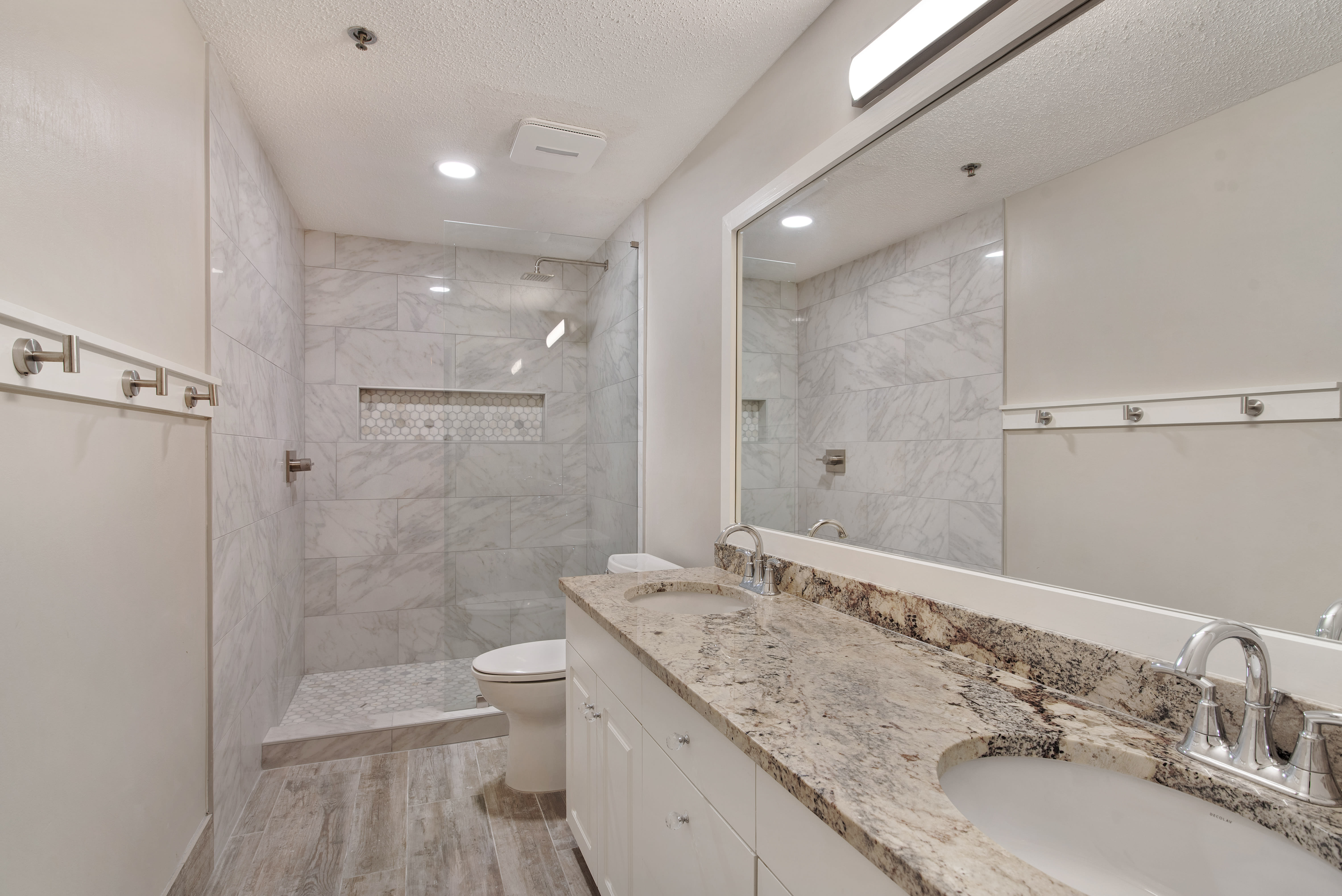 Master Bath with NEW walk-in shower